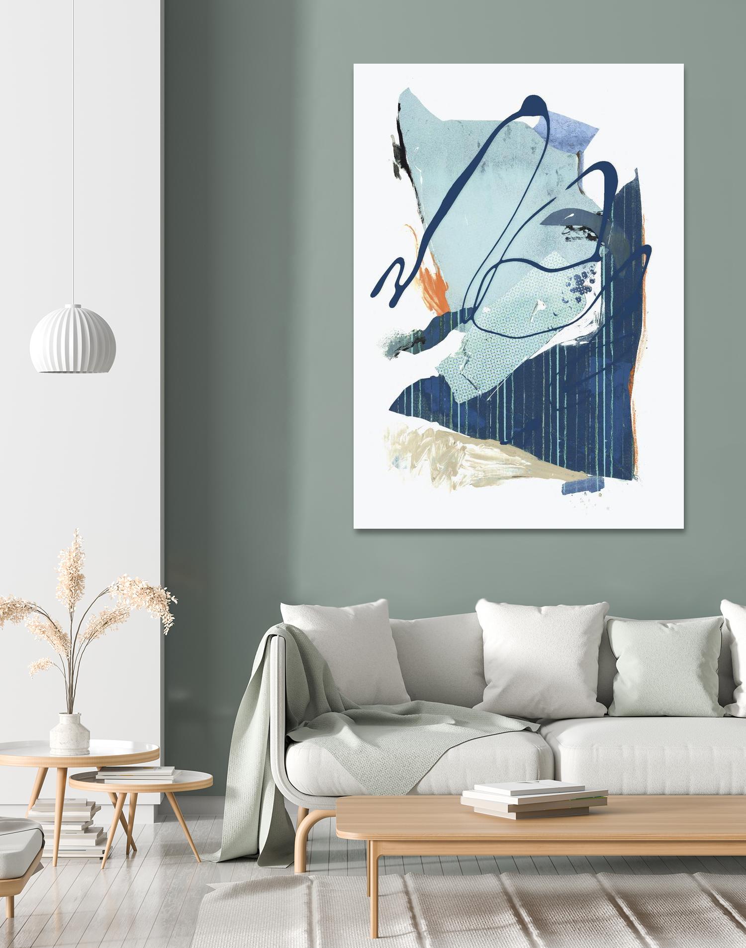 Collage III by PI Studio on GIANT ART - blue abstract