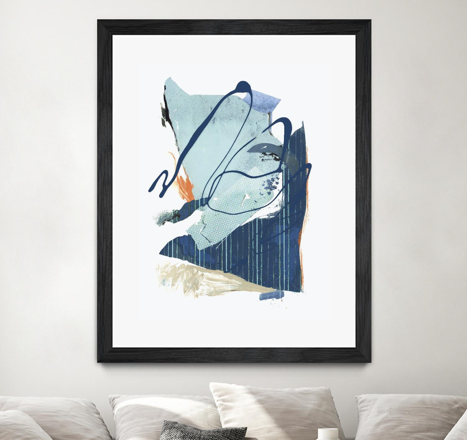 Collage III by PI Studio on GIANT ART - blue abstract