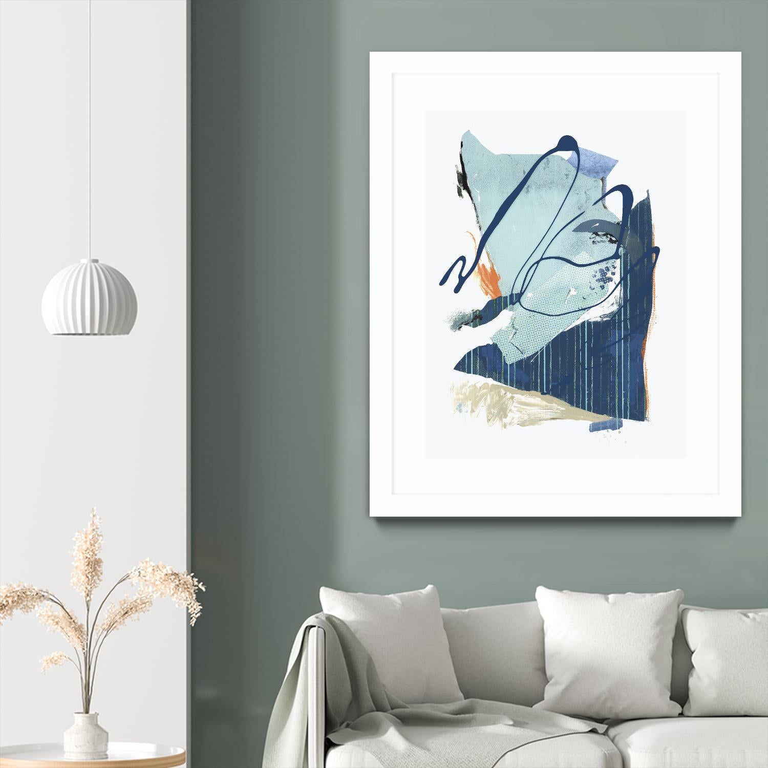 Collage III by PI Studio on GIANT ART - blue abstract