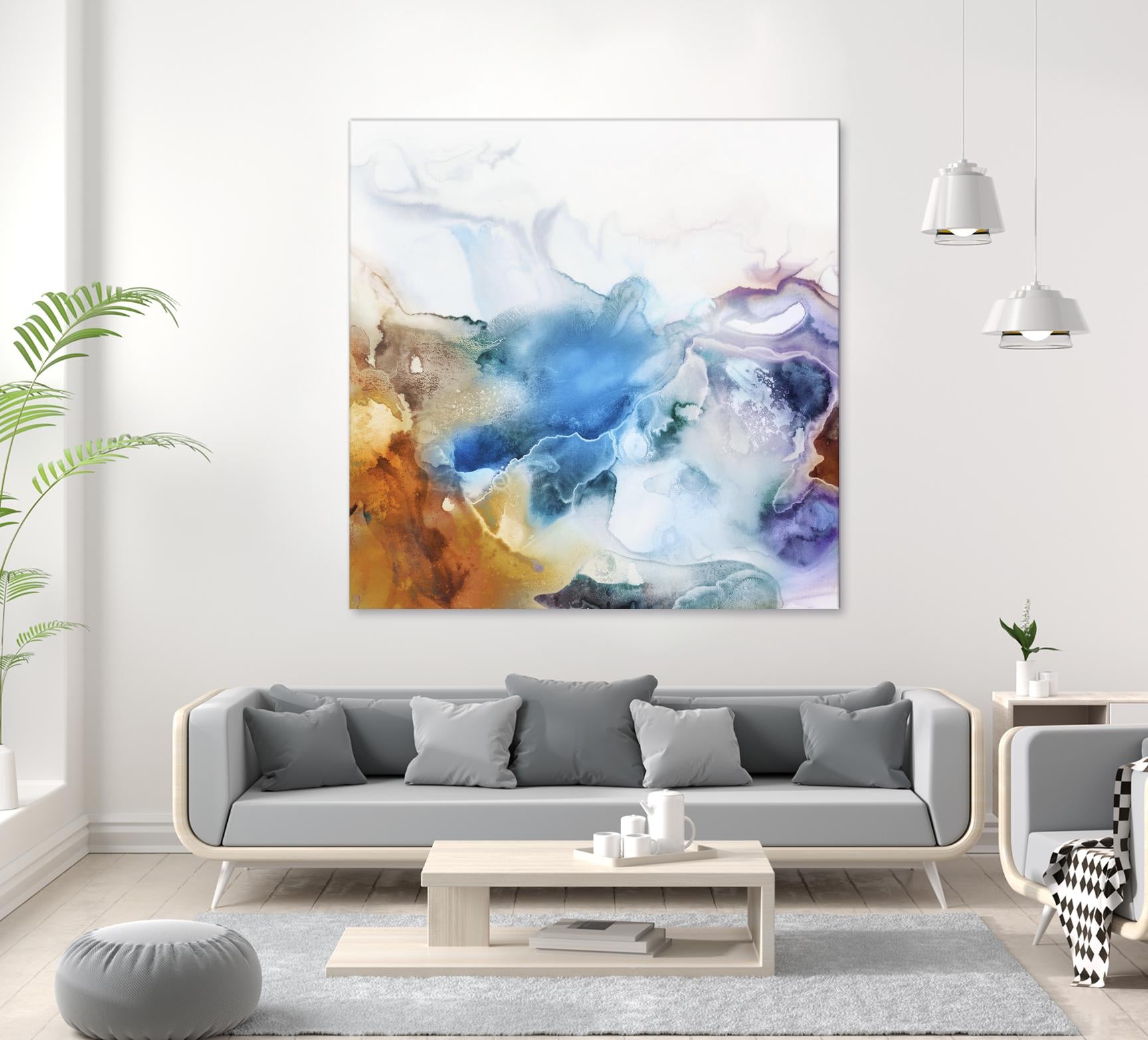 Swerve by PI Studio on GIANT ART - rust abstract