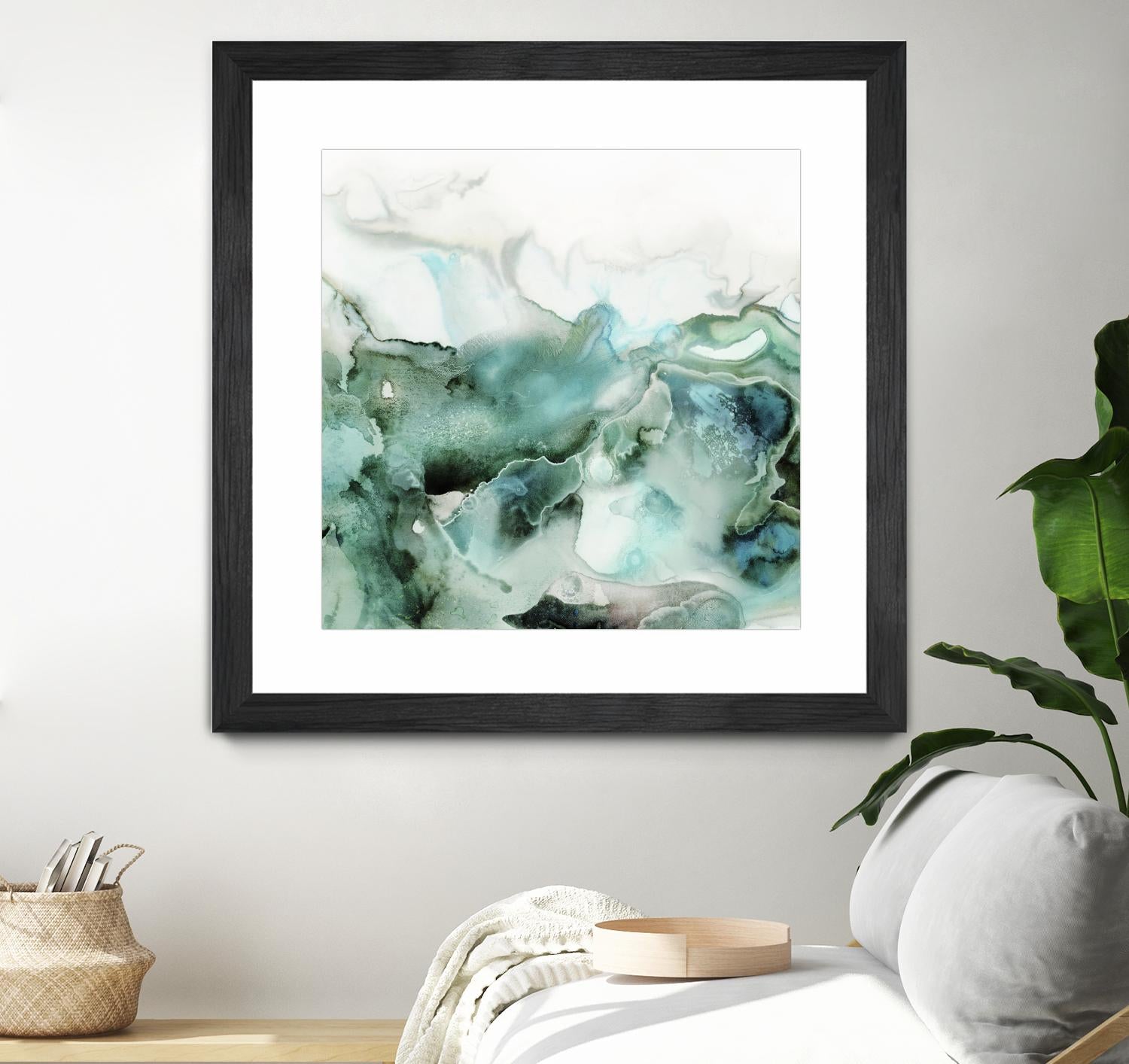 Mint Bubbles I by PI Studio on GIANT ART - white abstract