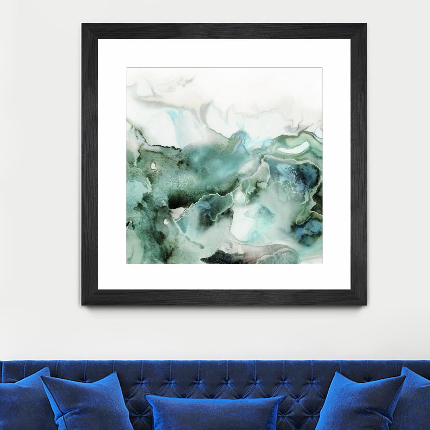 Mint Bubbles I by PI Studio on GIANT ART - white abstract
