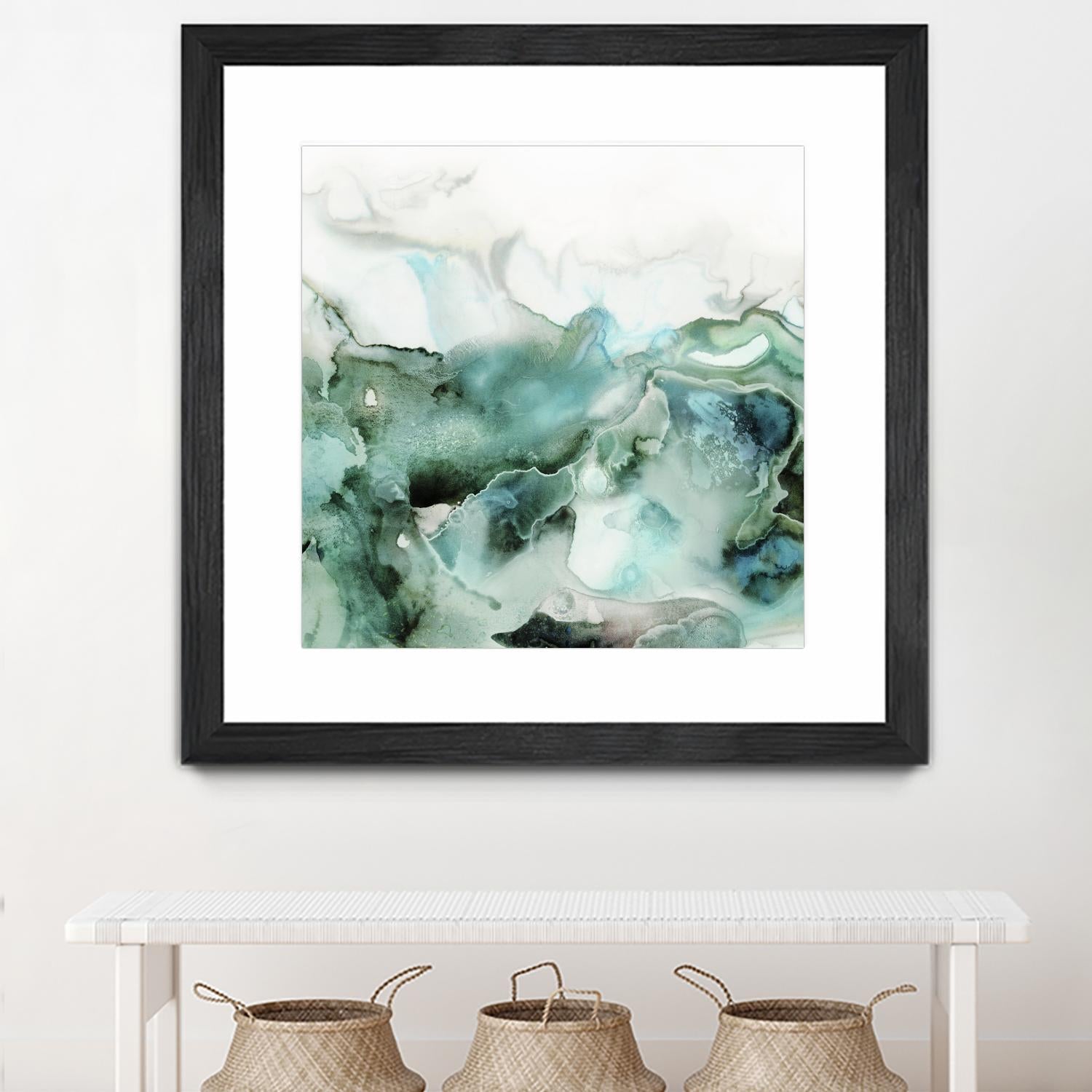 Mint Bubbles I by PI Studio on GIANT ART - white abstract