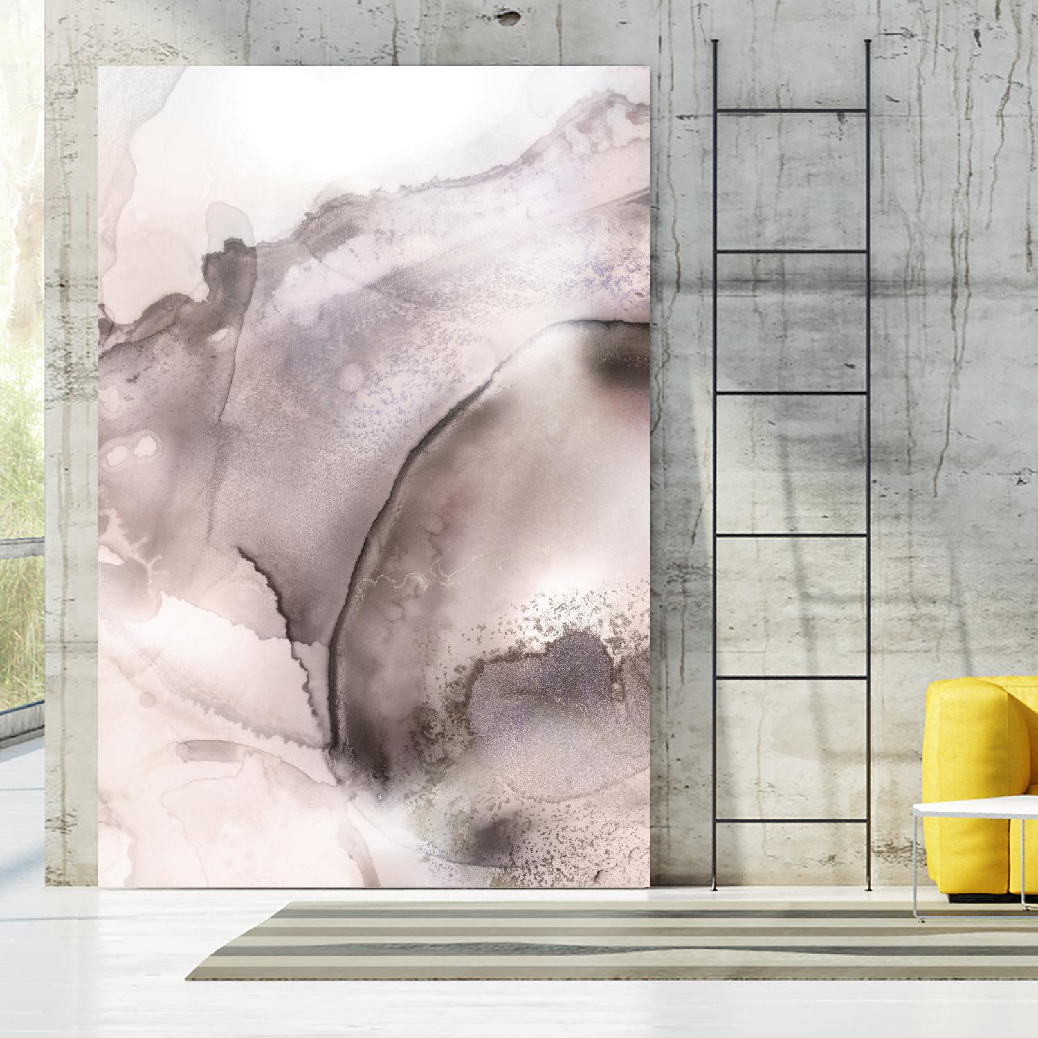 Mint Bubbles II Lavender Version by PI Studio on GIANT ART - white abstract