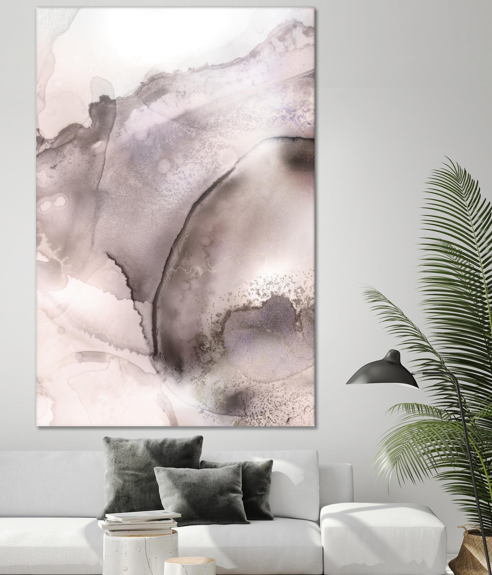 Mint Bubbles II Lavender Version by PI Studio on GIANT ART - white abstract