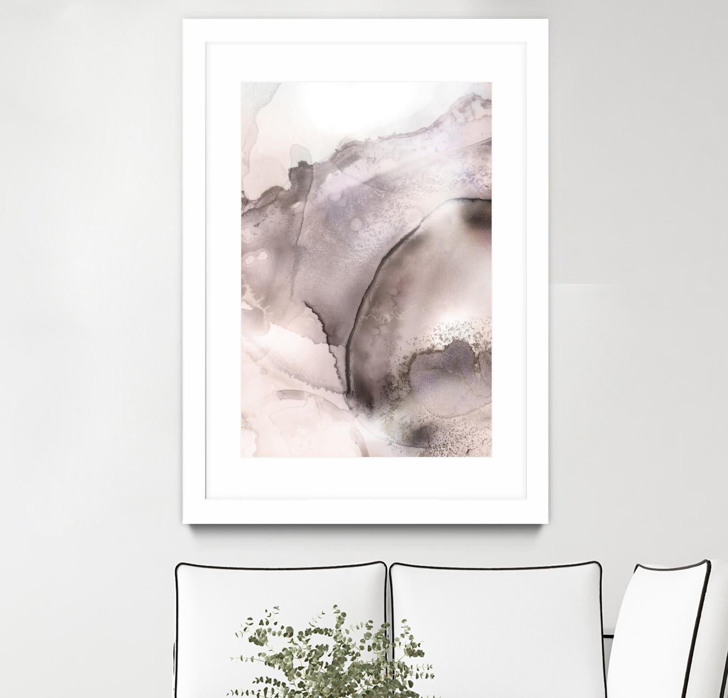 Mint Bubbles II Lavender Version by PI Studio on GIANT ART - white abstract
