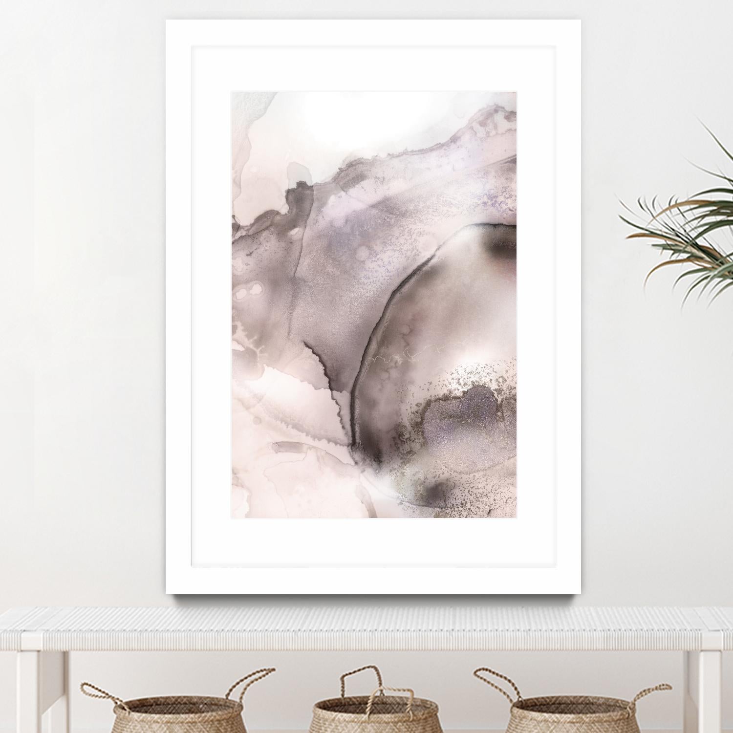 Mint Bubbles II Lavender Version by PI Studio on GIANT ART - white abstract