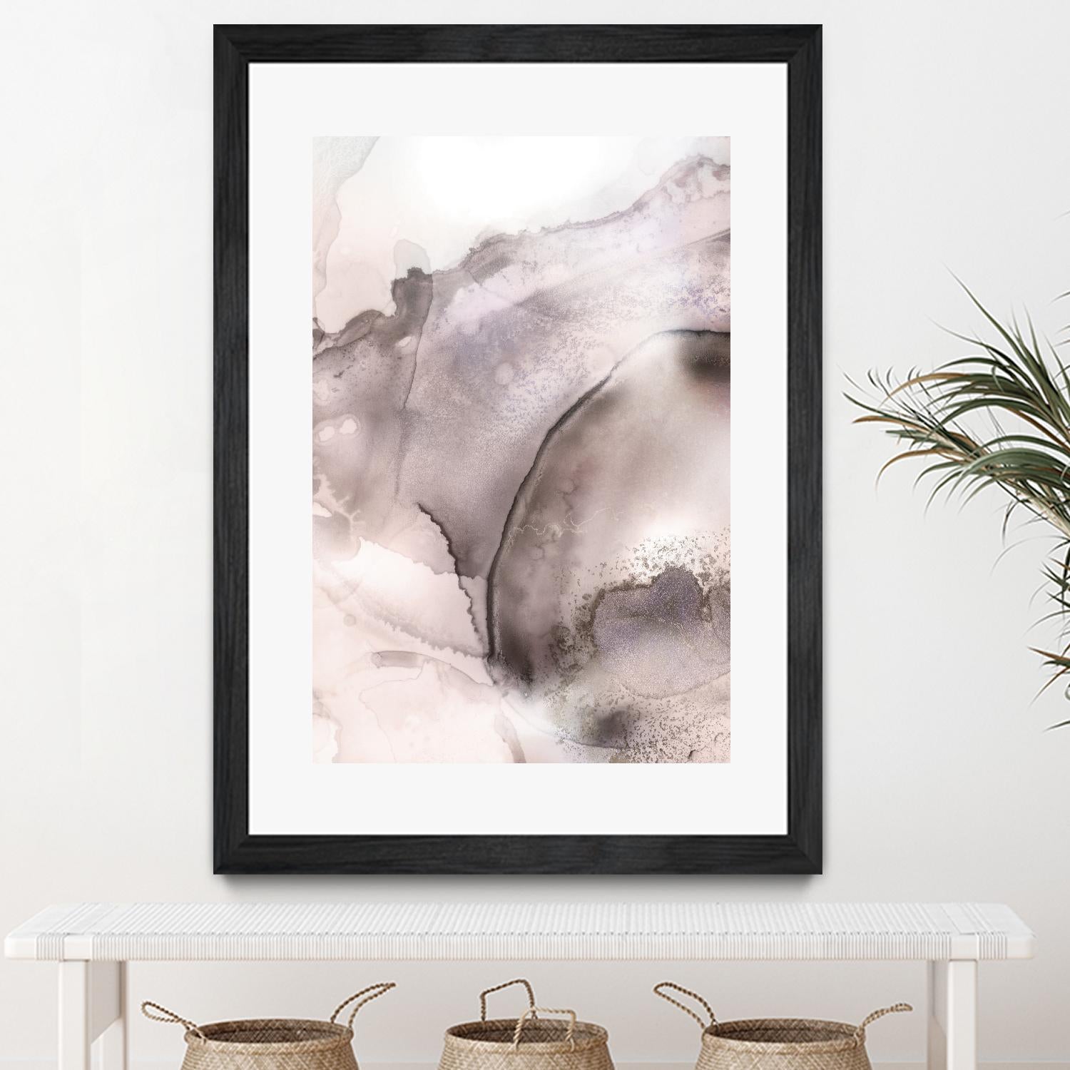 Mint Bubbles II Lavender Version by PI Studio on GIANT ART - white abstract