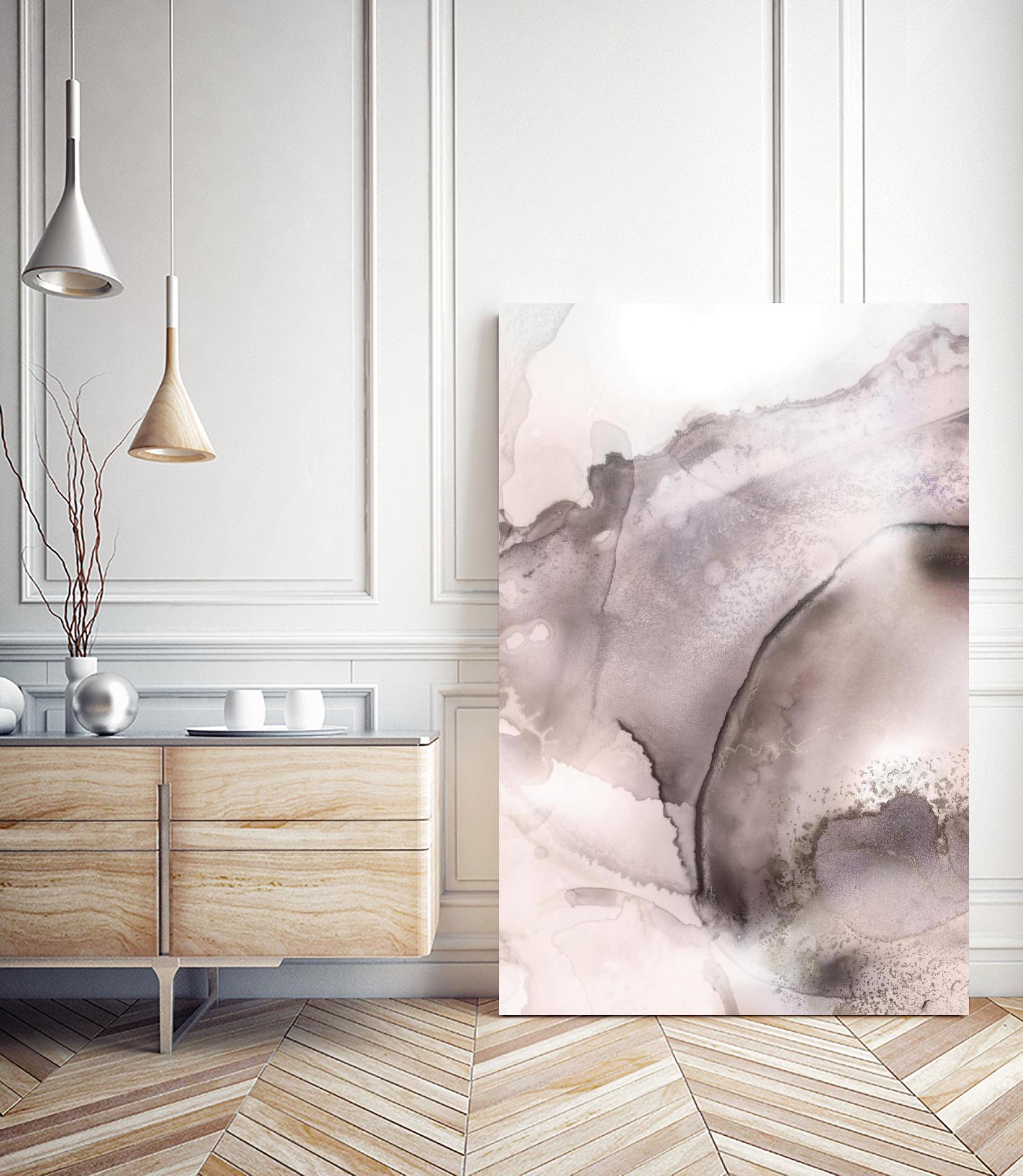 Mint Bubbles II Lavender Version by PI Studio on GIANT ART - white abstract