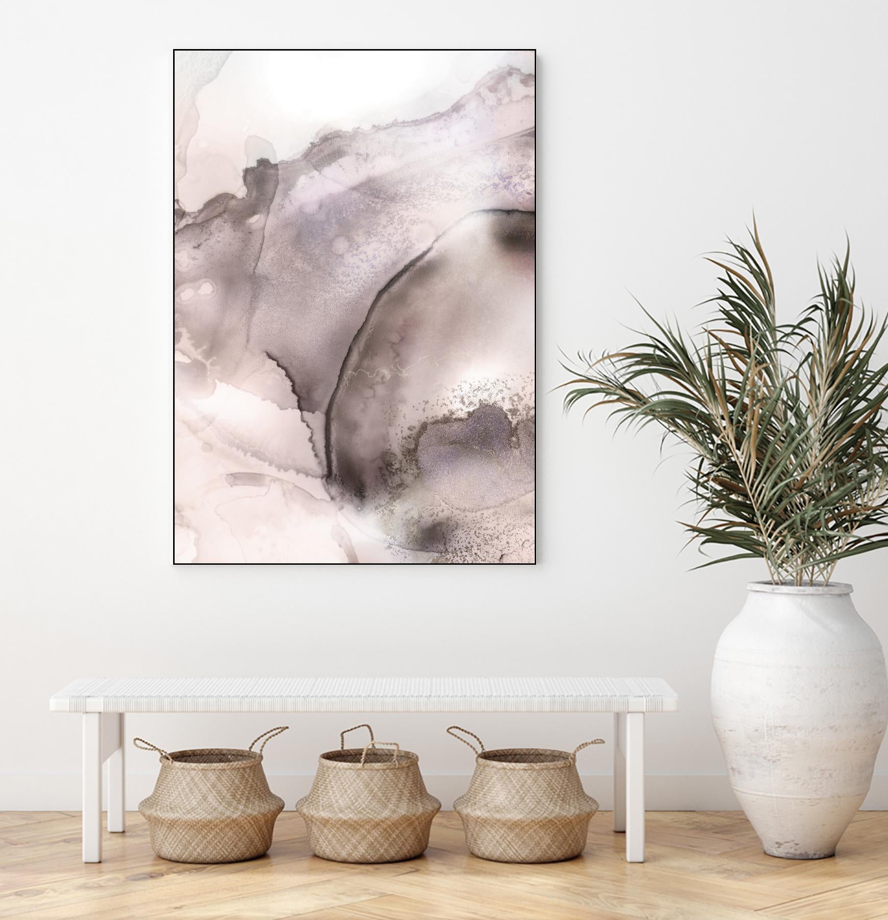 Mint Bubbles II Lavender Version by PI Studio on GIANT ART - white abstract