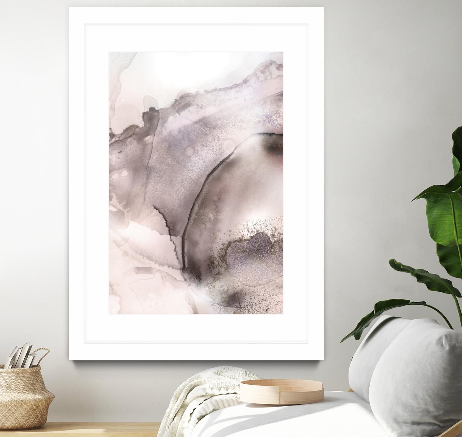 Mint Bubbles II Lavender Version by PI Studio on GIANT ART - white abstract