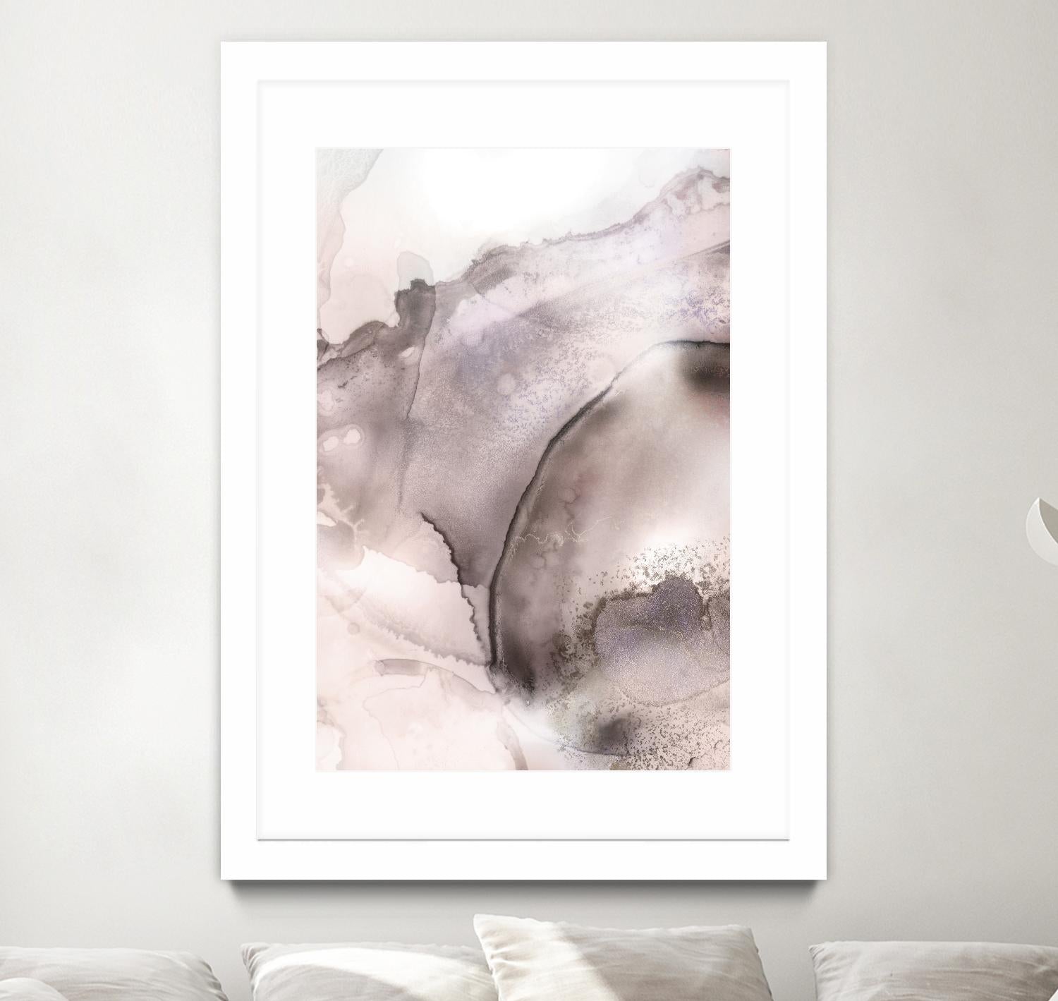 Mint Bubbles II Lavender Version by PI Studio on GIANT ART - white abstract