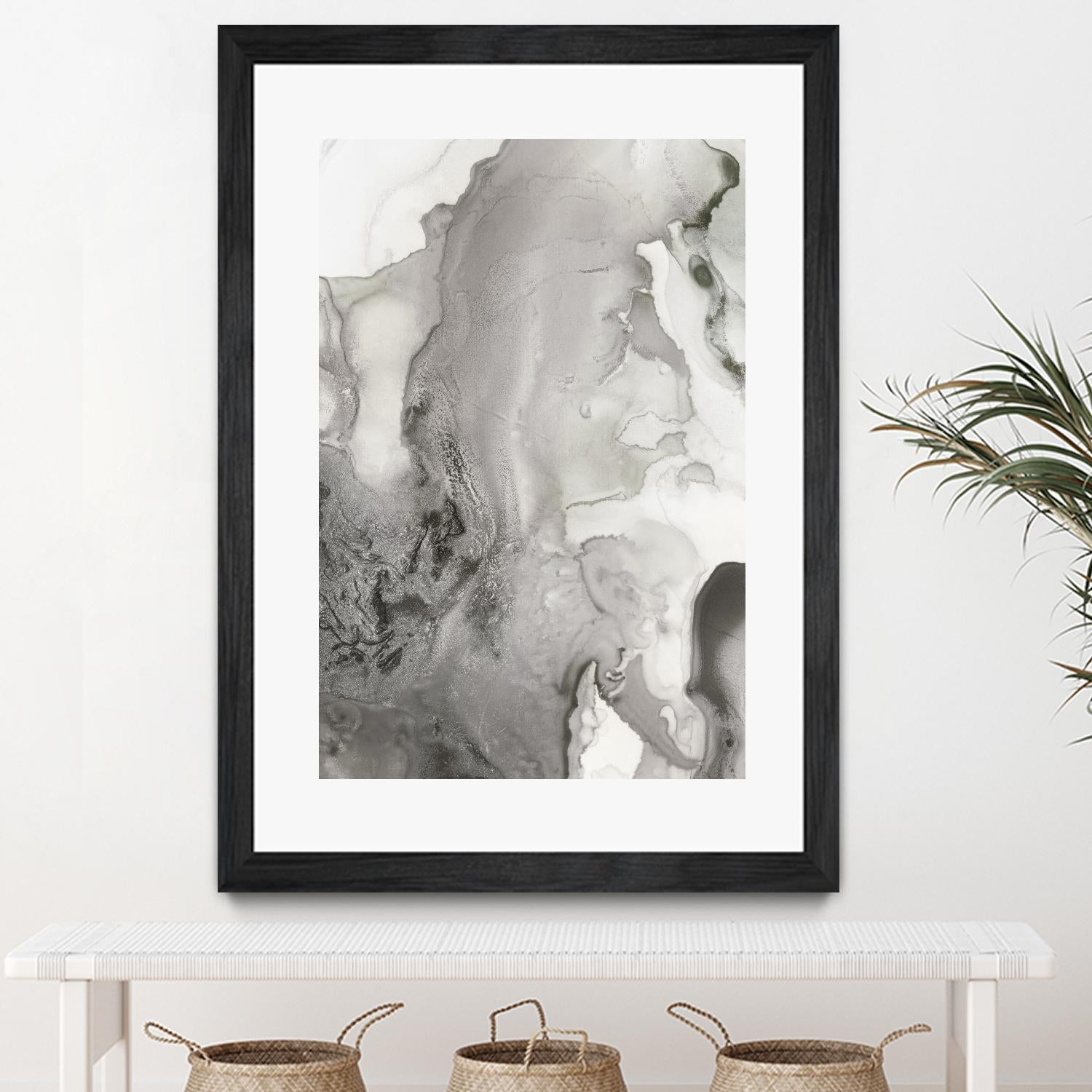 Mint Bubbles III Grey Version by PI Studio on GIANT ART - white abstract