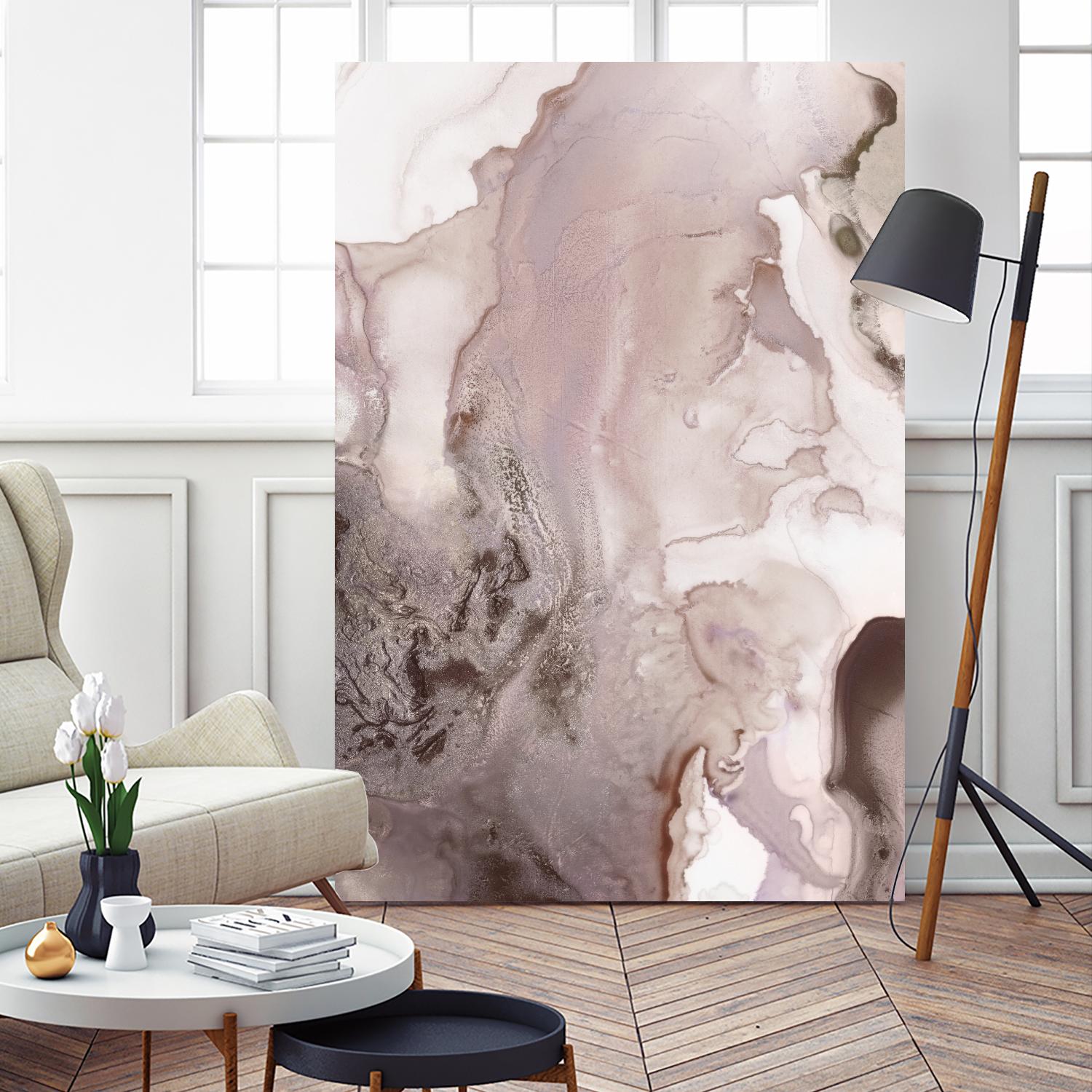 Mint Bubbles III Lavender Version by PI Studio on GIANT ART - white abstract