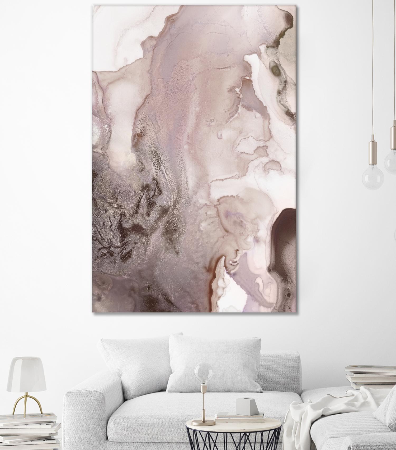 Mint Bubbles III Lavender Version by PI Studio on GIANT ART - white abstract