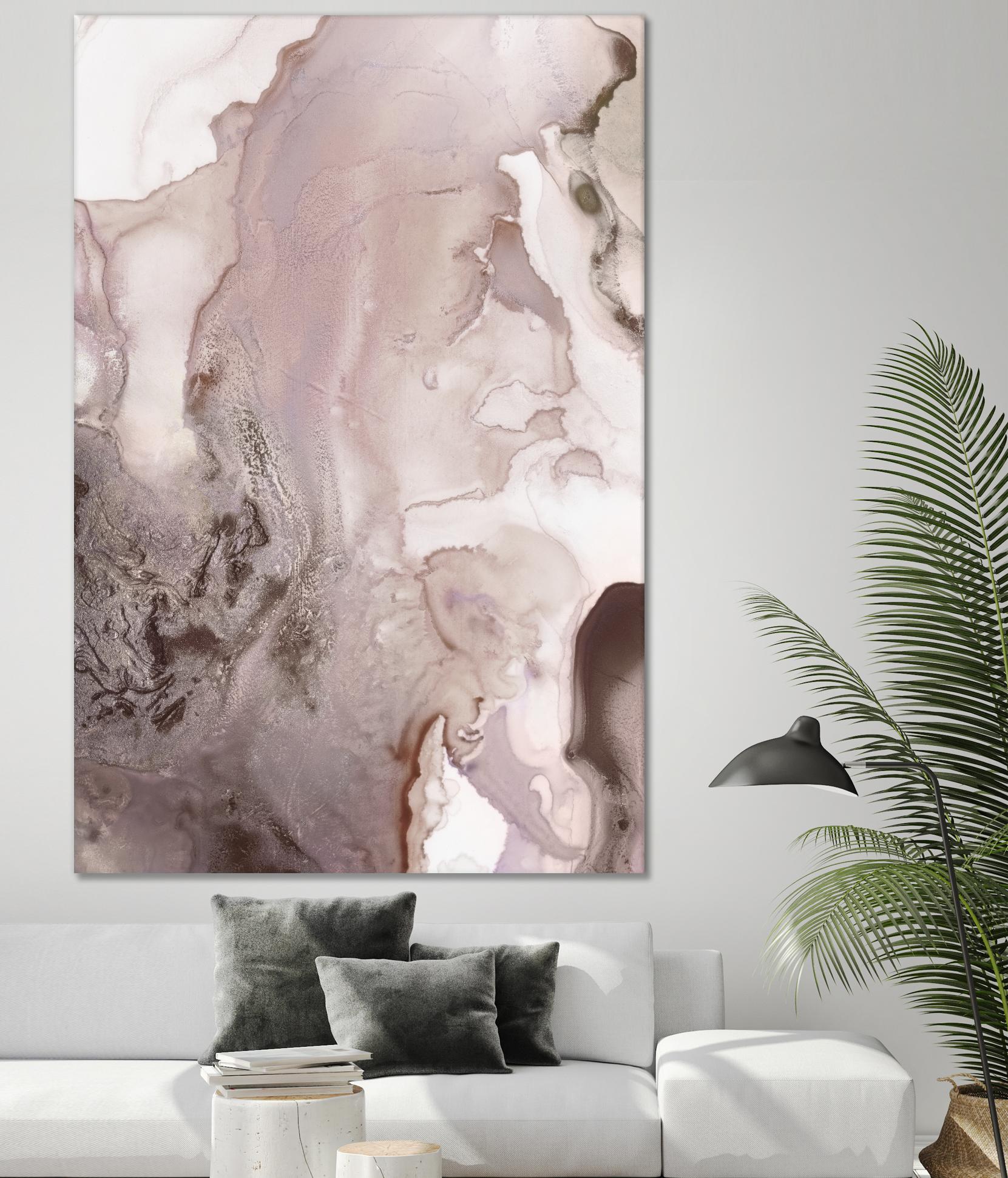 Mint Bubbles III Lavender Version by PI Studio on GIANT ART - white abstract