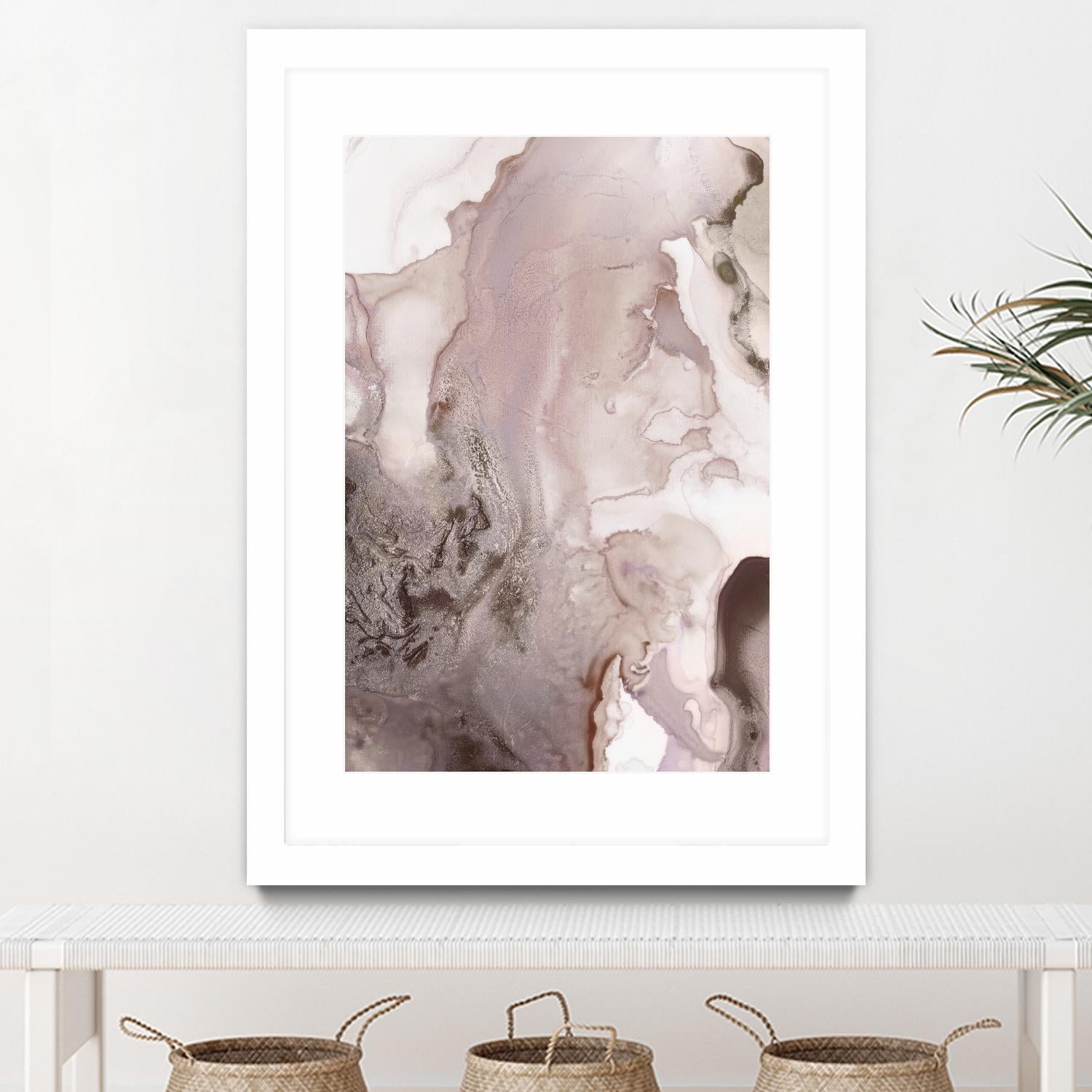 Mint Bubbles III Lavender Version by PI Studio on GIANT ART - white abstract