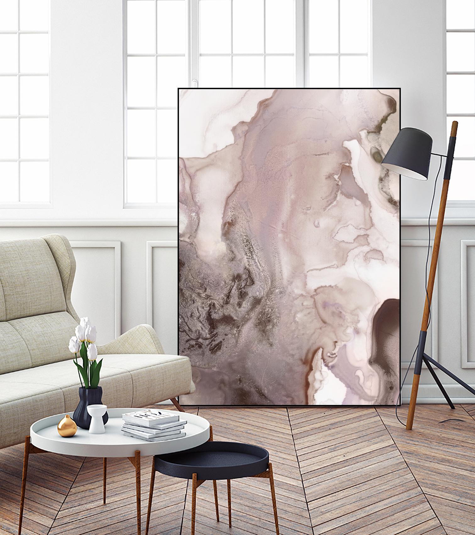 Mint Bubbles III Lavender Version by PI Studio on GIANT ART - white abstract