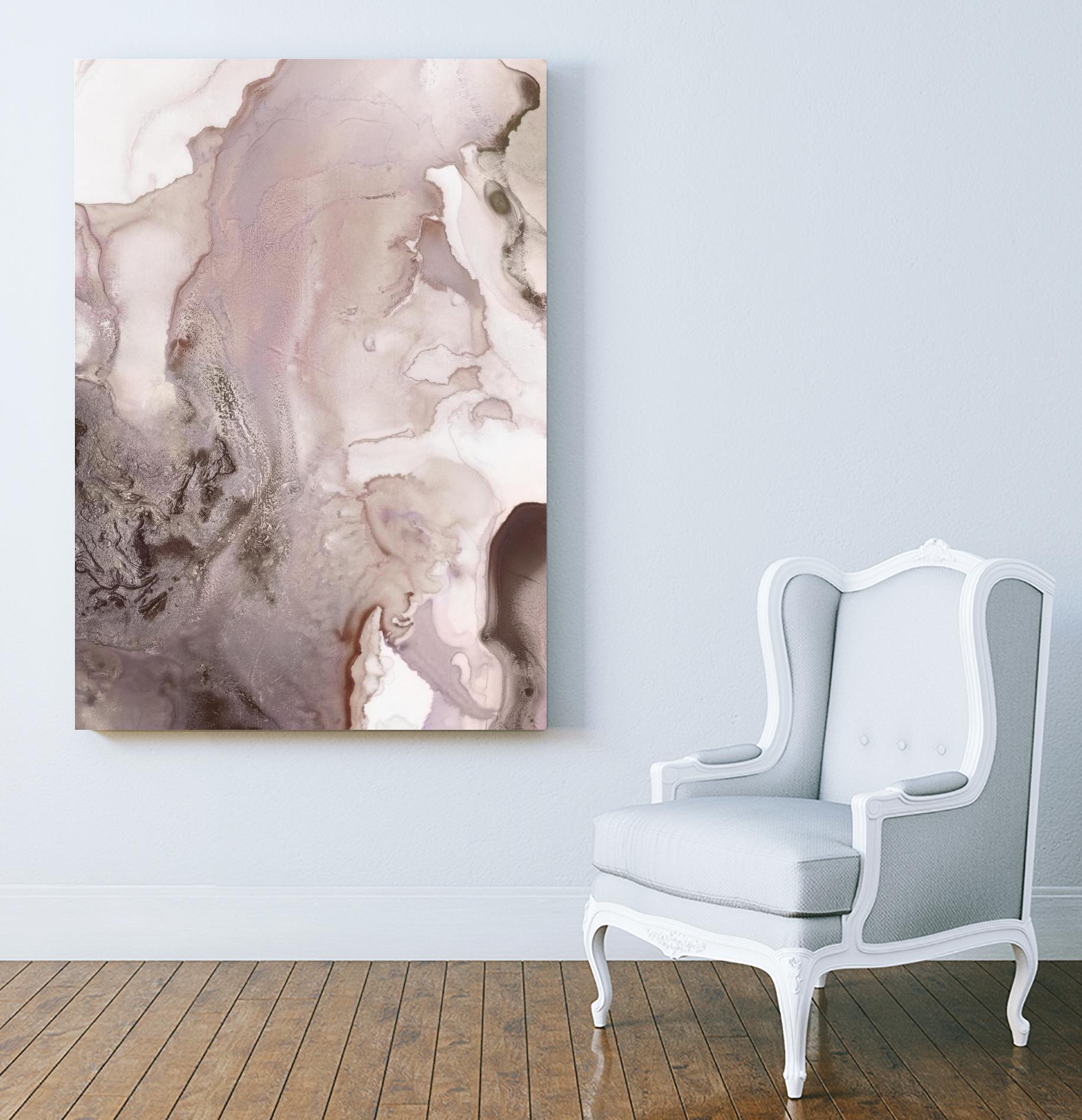 Mint Bubbles III Lavender Version by PI Studio on GIANT ART - white abstract