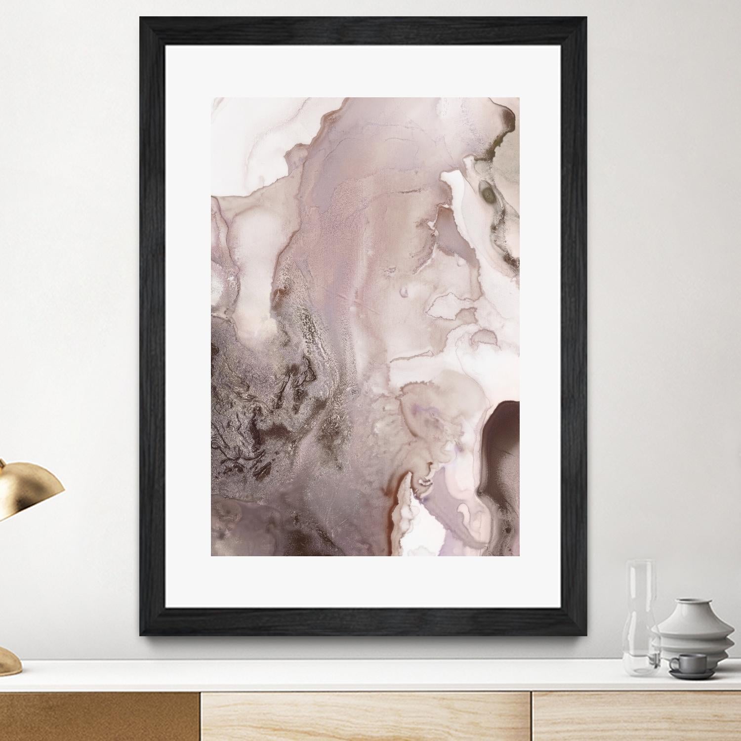 Mint Bubbles III Lavender Version by PI Studio on GIANT ART - white abstract