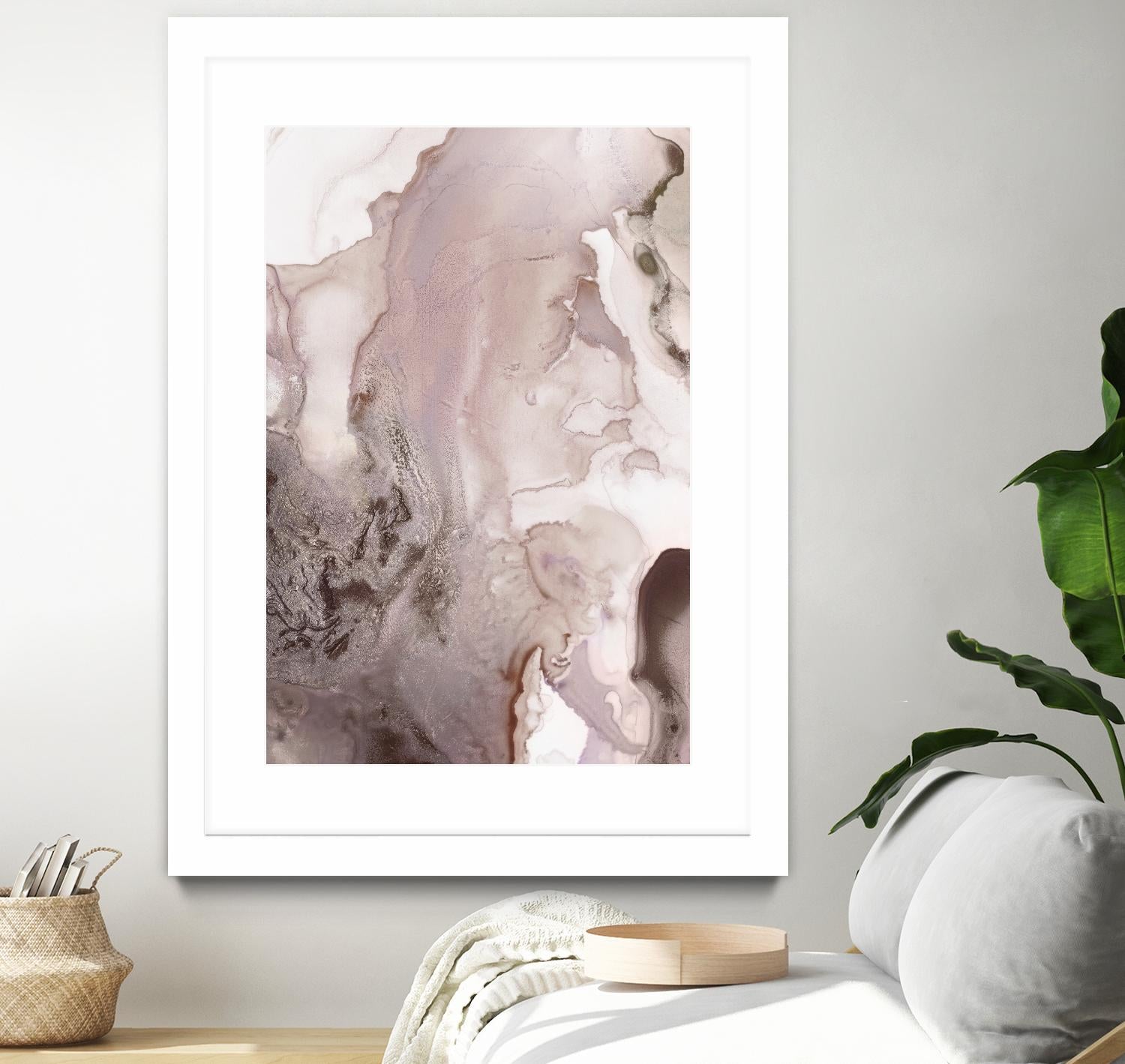 Mint Bubbles III Lavender Version by PI Studio on GIANT ART - white abstract