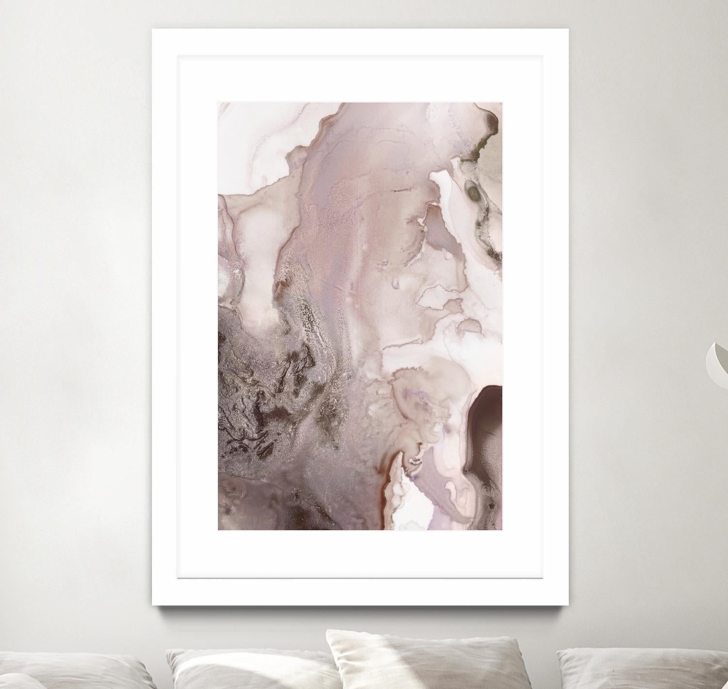 Mint Bubbles III Lavender Version by PI Studio on GIANT ART - white abstract