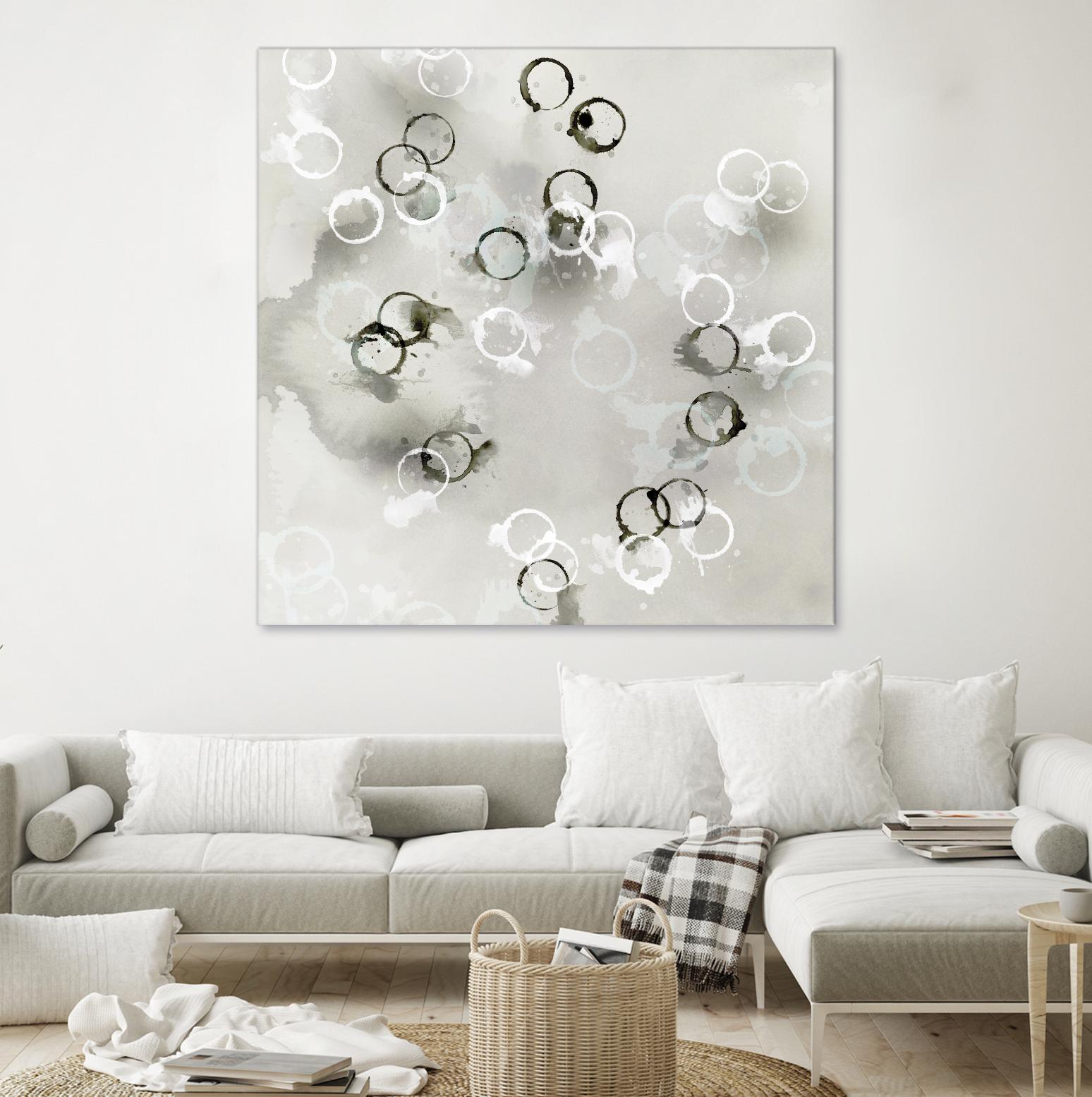 Stains I by PI Studio on GIANT ART - white abstract