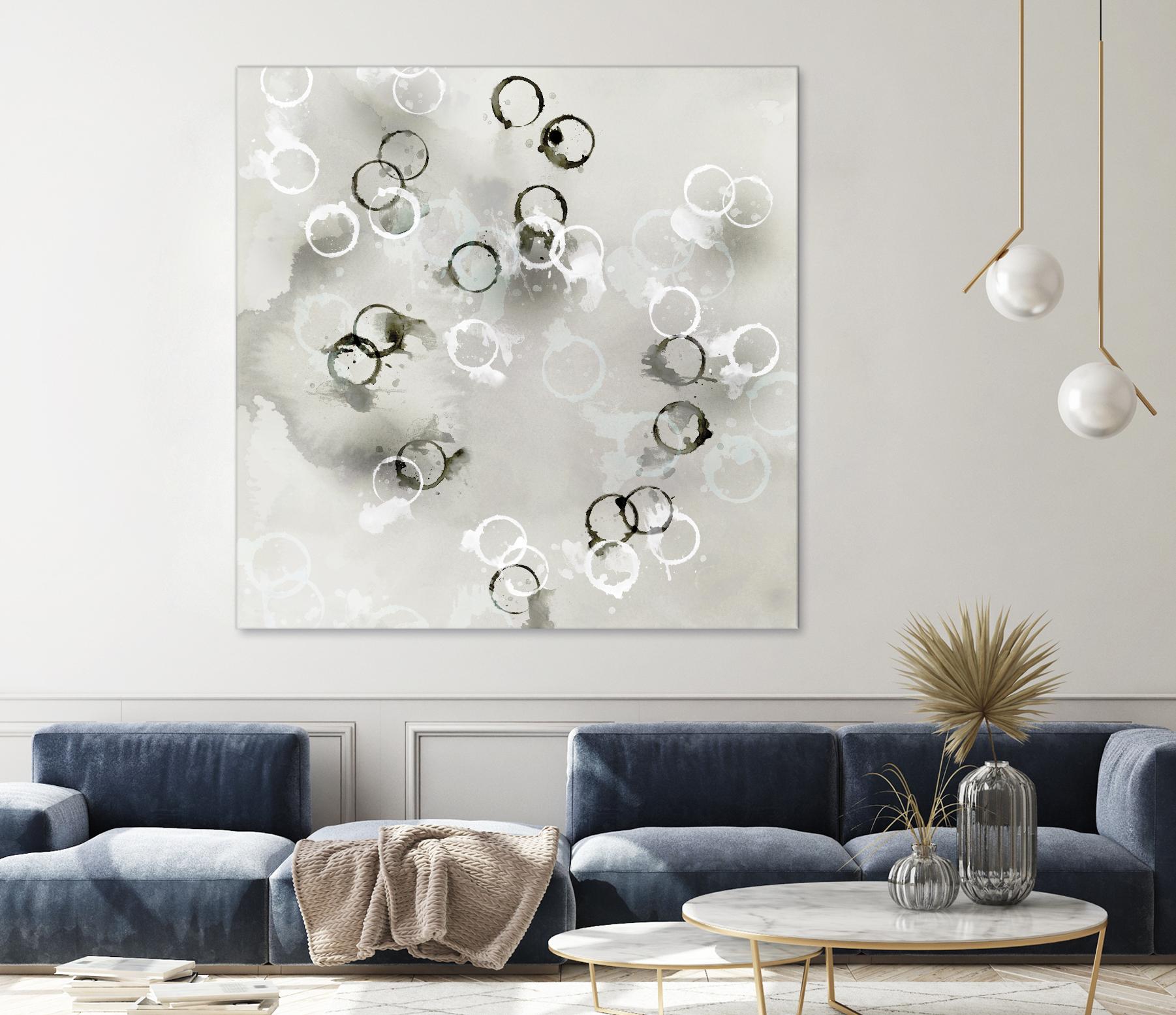 Stains I by PI Studio on GIANT ART - white abstract