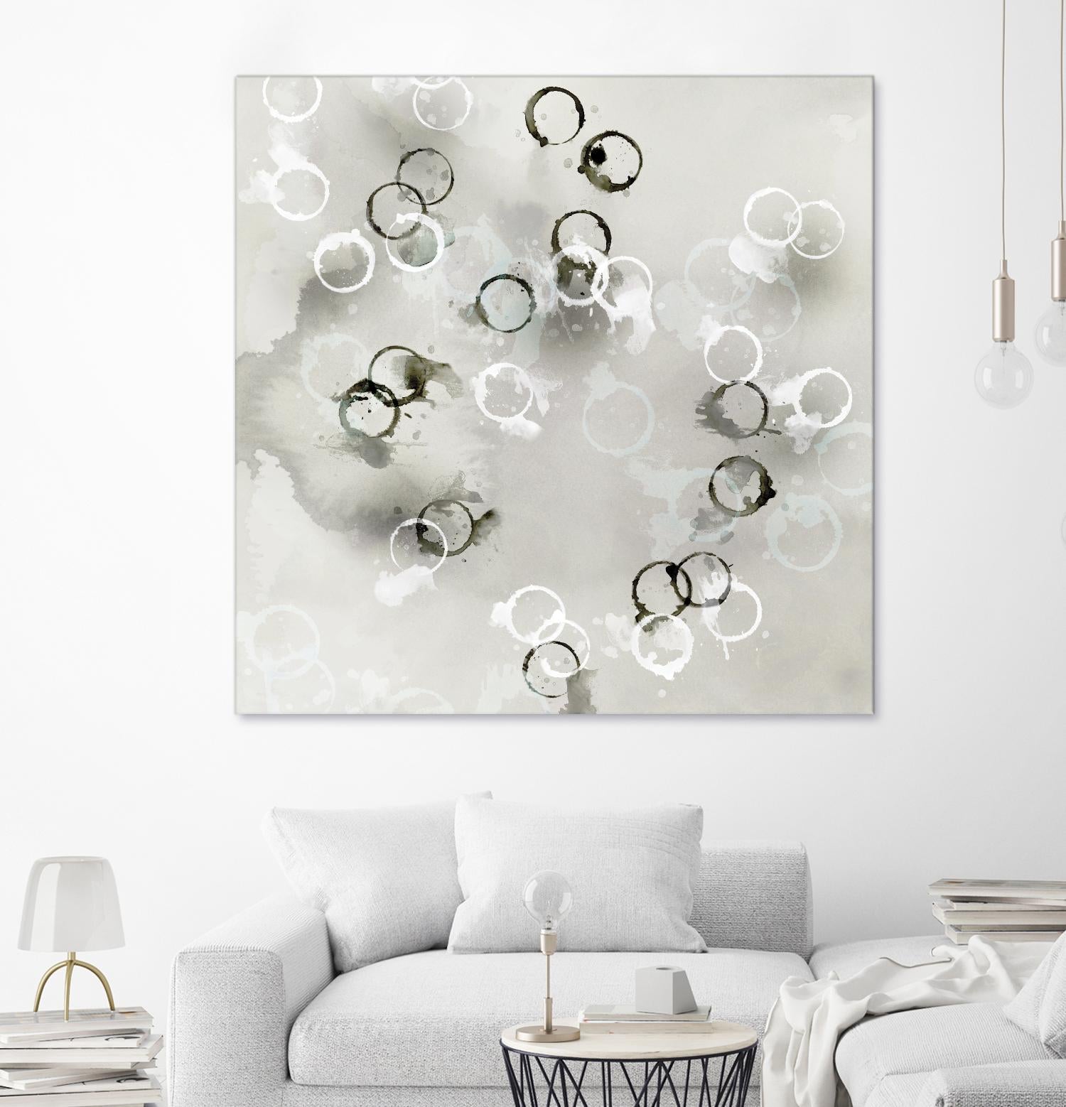 Stains I by PI Studio on GIANT ART - white abstract