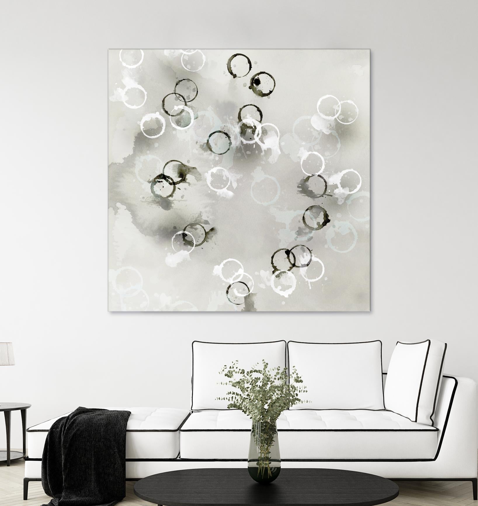 Stains I by PI Studio on GIANT ART - white abstract