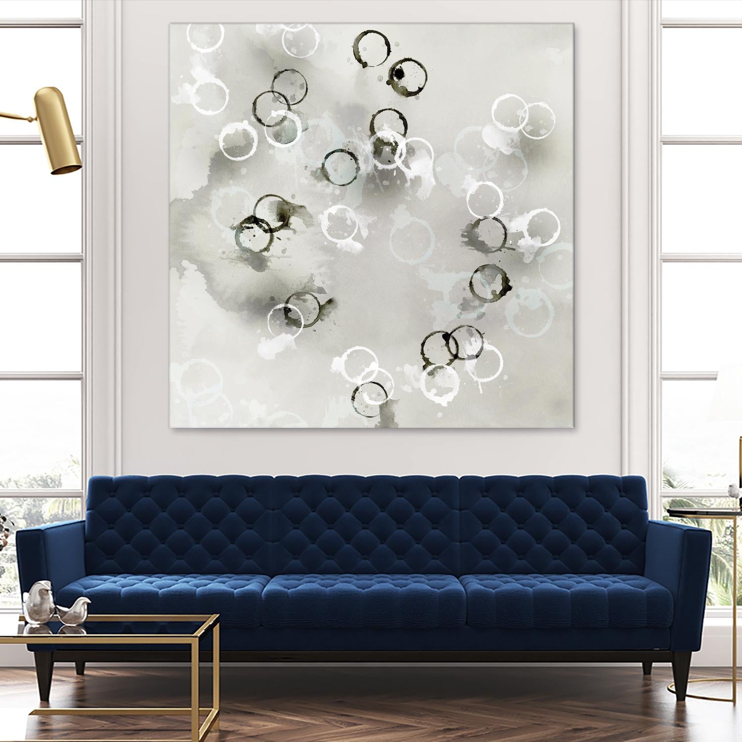 Stains I by PI Studio on GIANT ART - white abstract