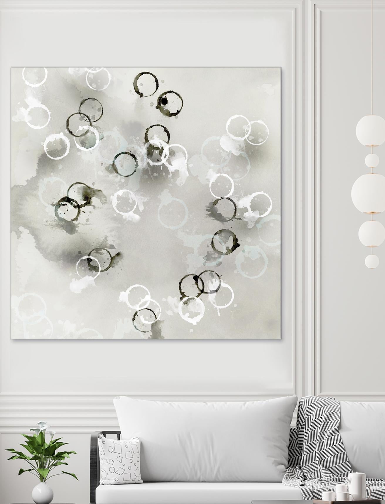 Stains I by PI Studio on GIANT ART - white abstract