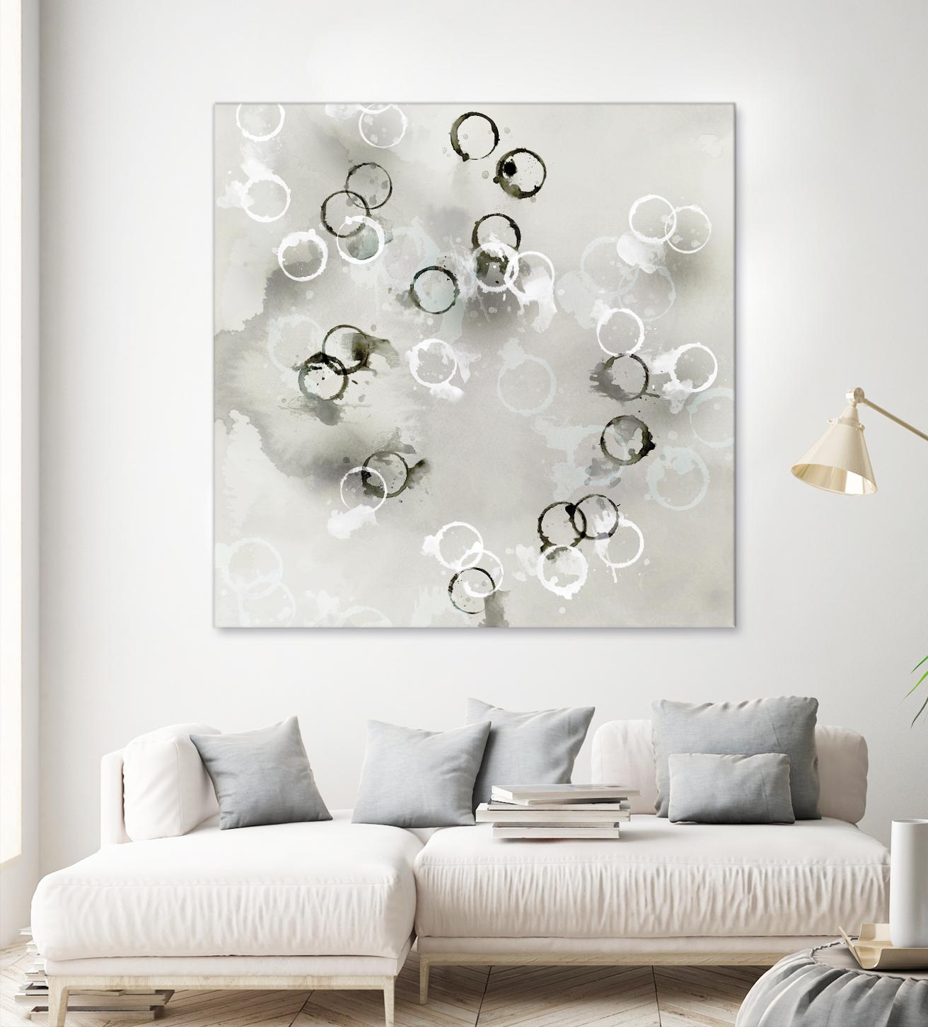 Stains I by PI Studio on GIANT ART - white abstract