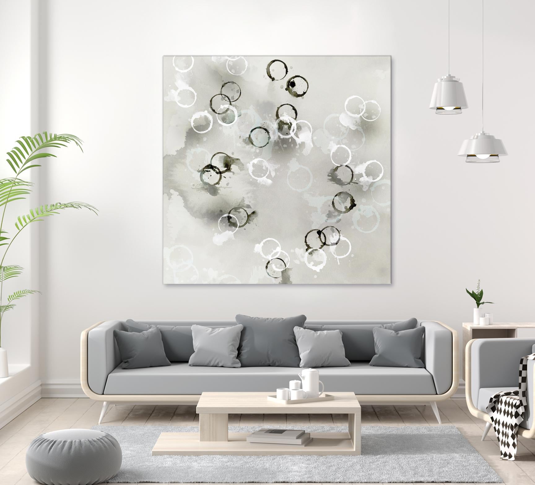 Stains I by PI Studio on GIANT ART - white abstract