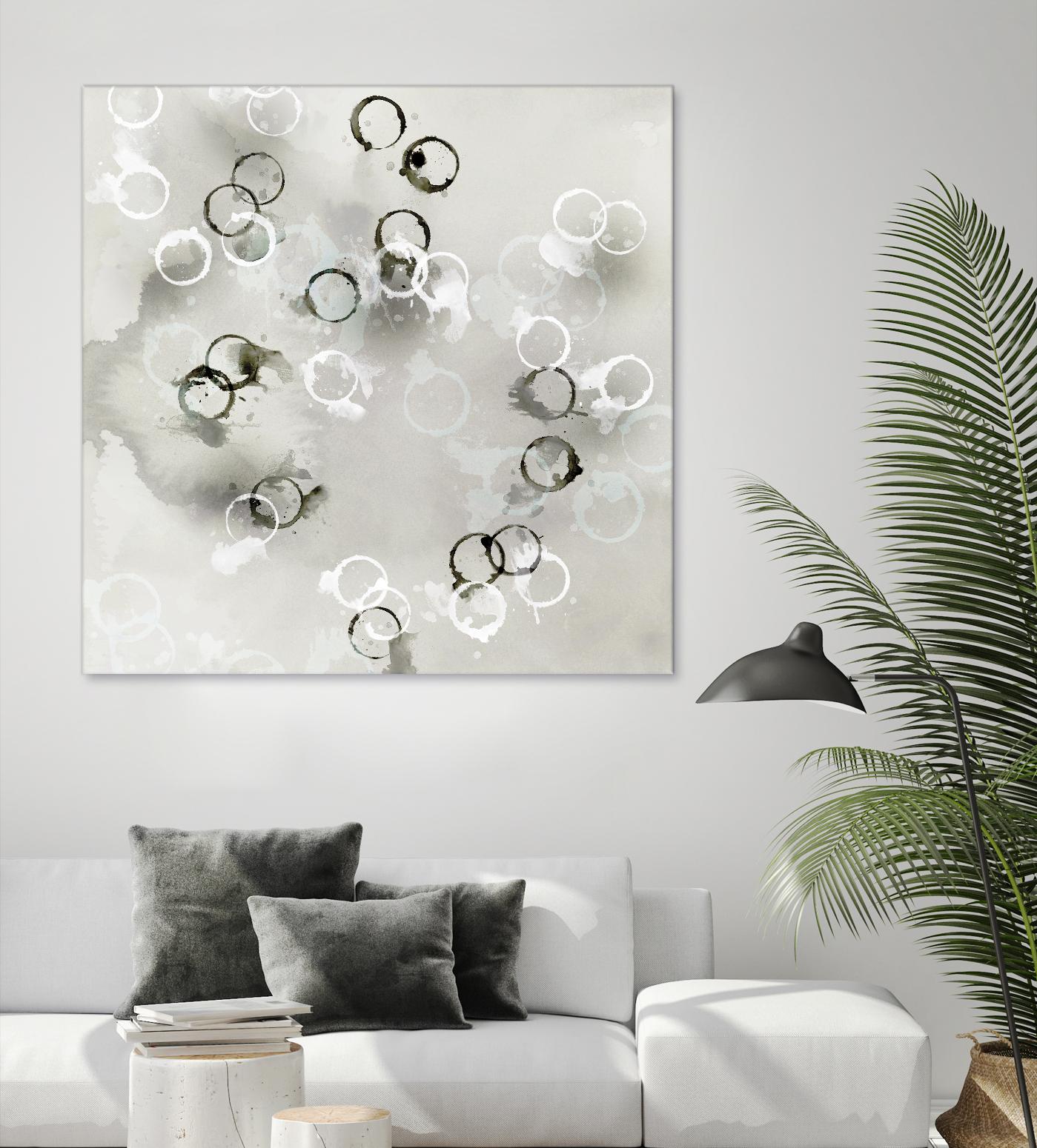 Stains I by PI Studio on GIANT ART - white abstract
