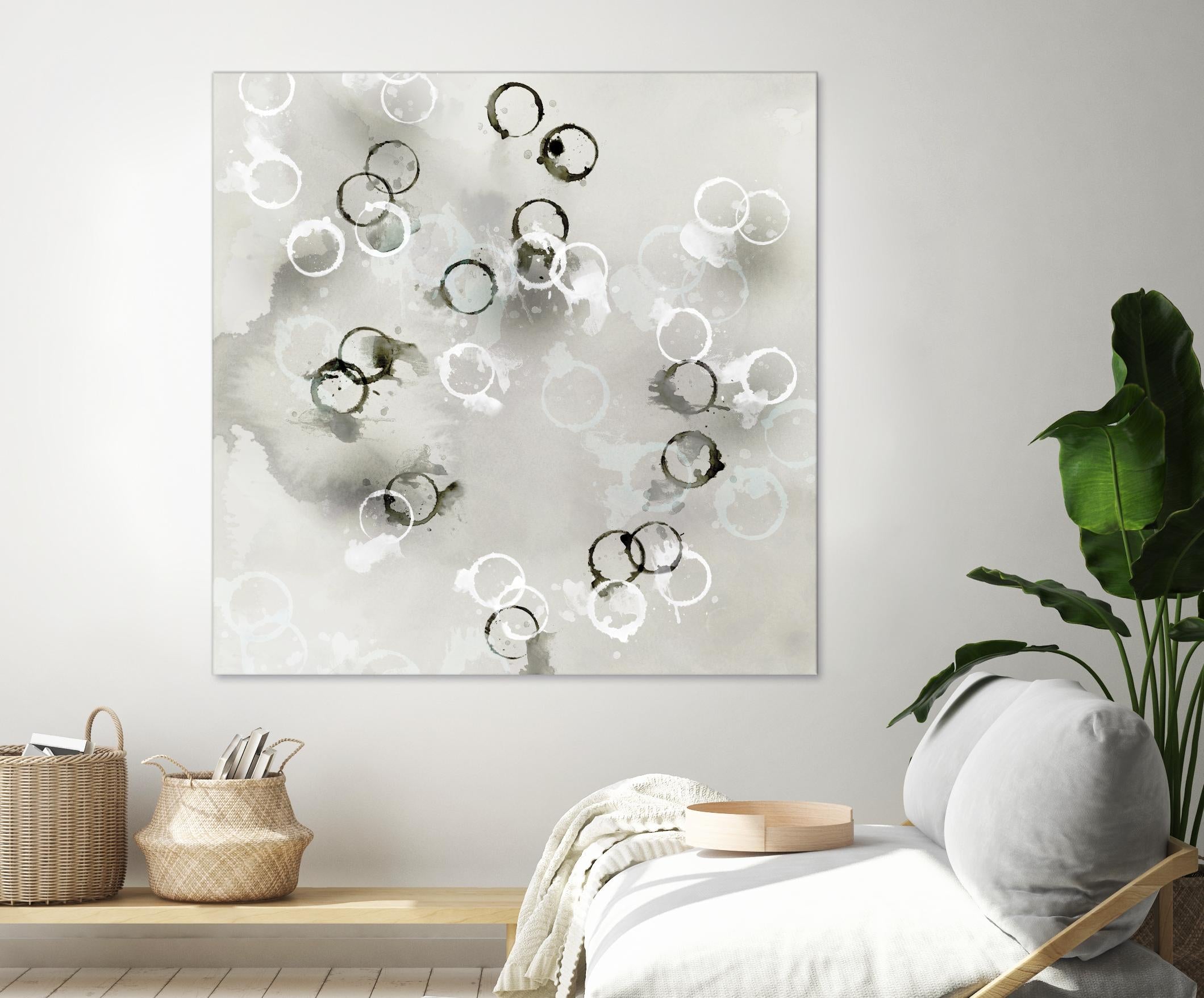 Stains I by PI Studio on GIANT ART - white abstract