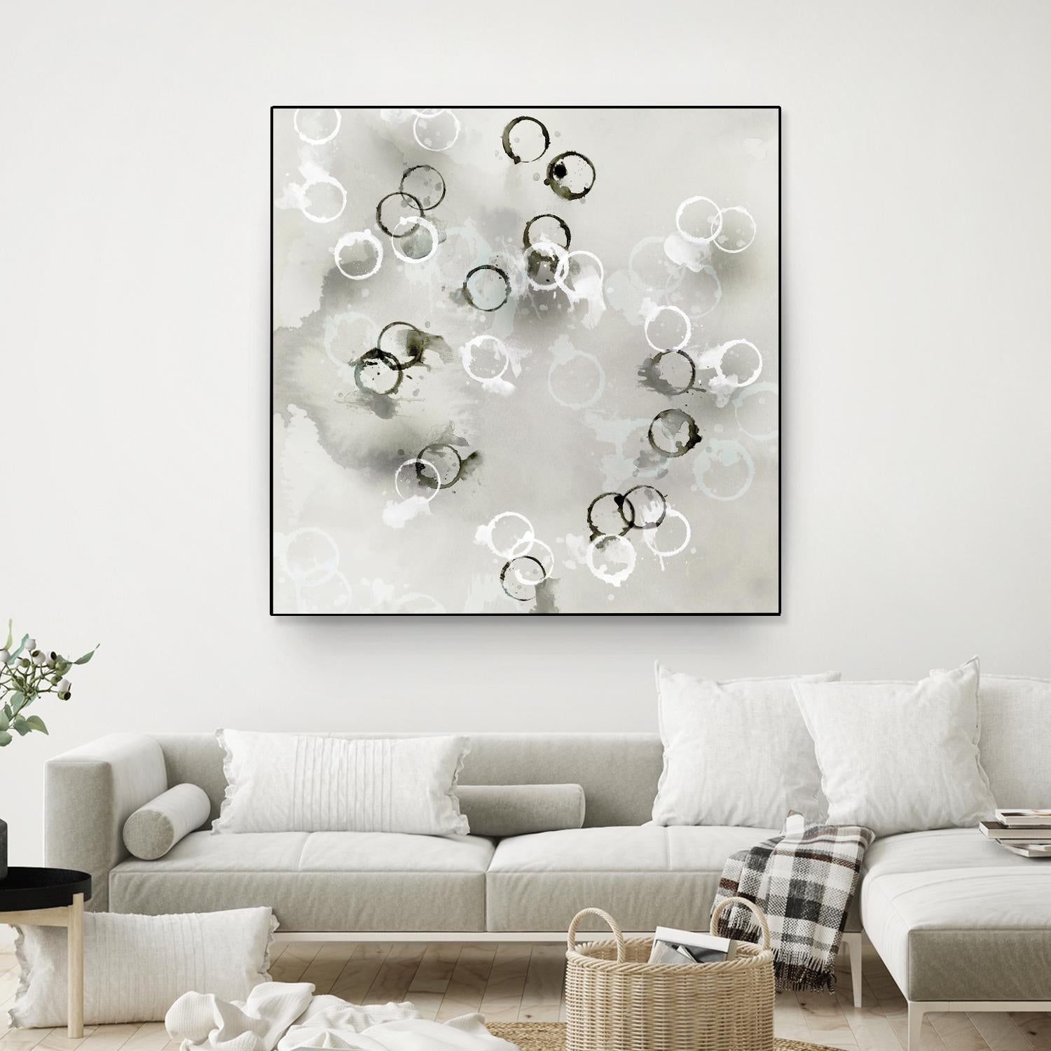 Stains I by PI Studio on GIANT ART - white abstract