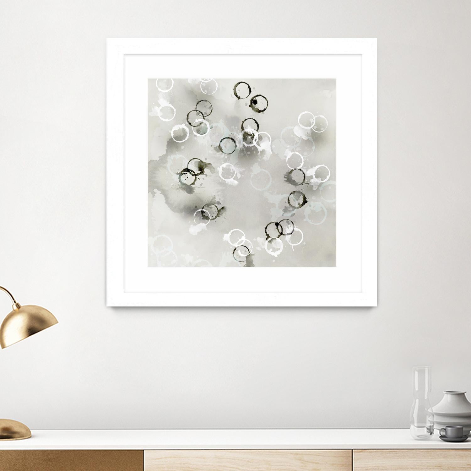 Stains I by PI Studio on GIANT ART - white abstract