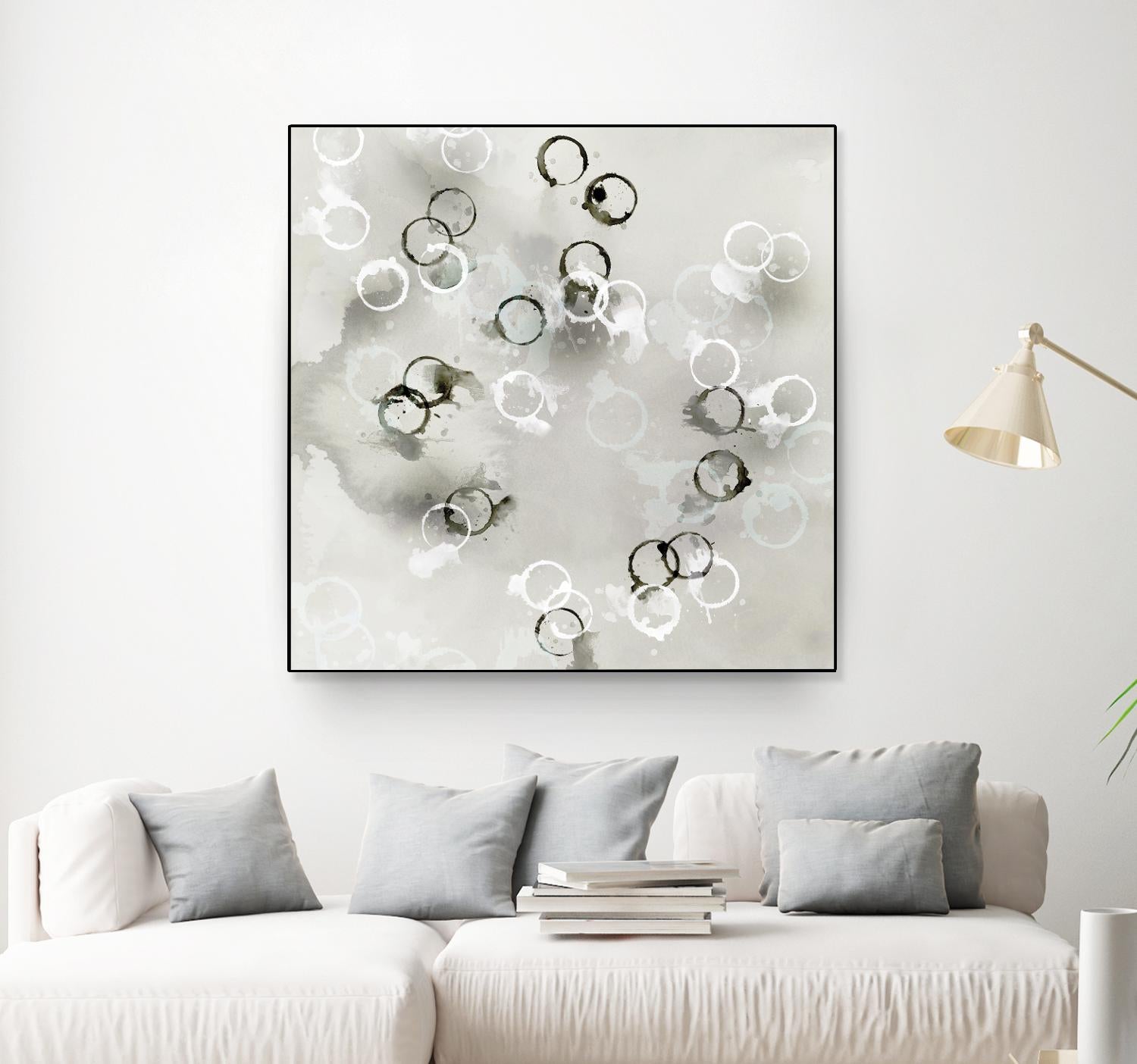 Stains I by PI Studio on GIANT ART - white abstract