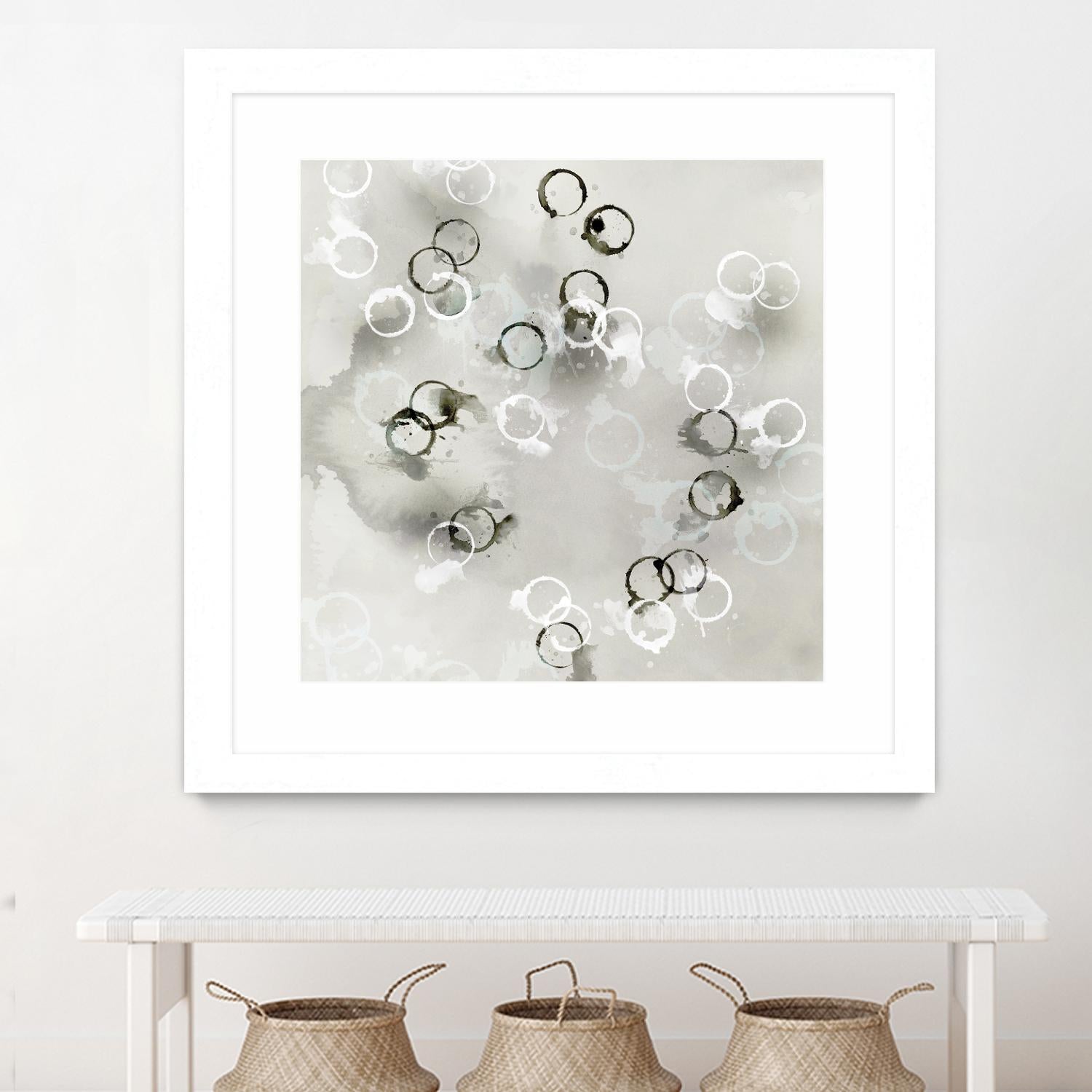 Stains I by PI Studio on GIANT ART - white abstract