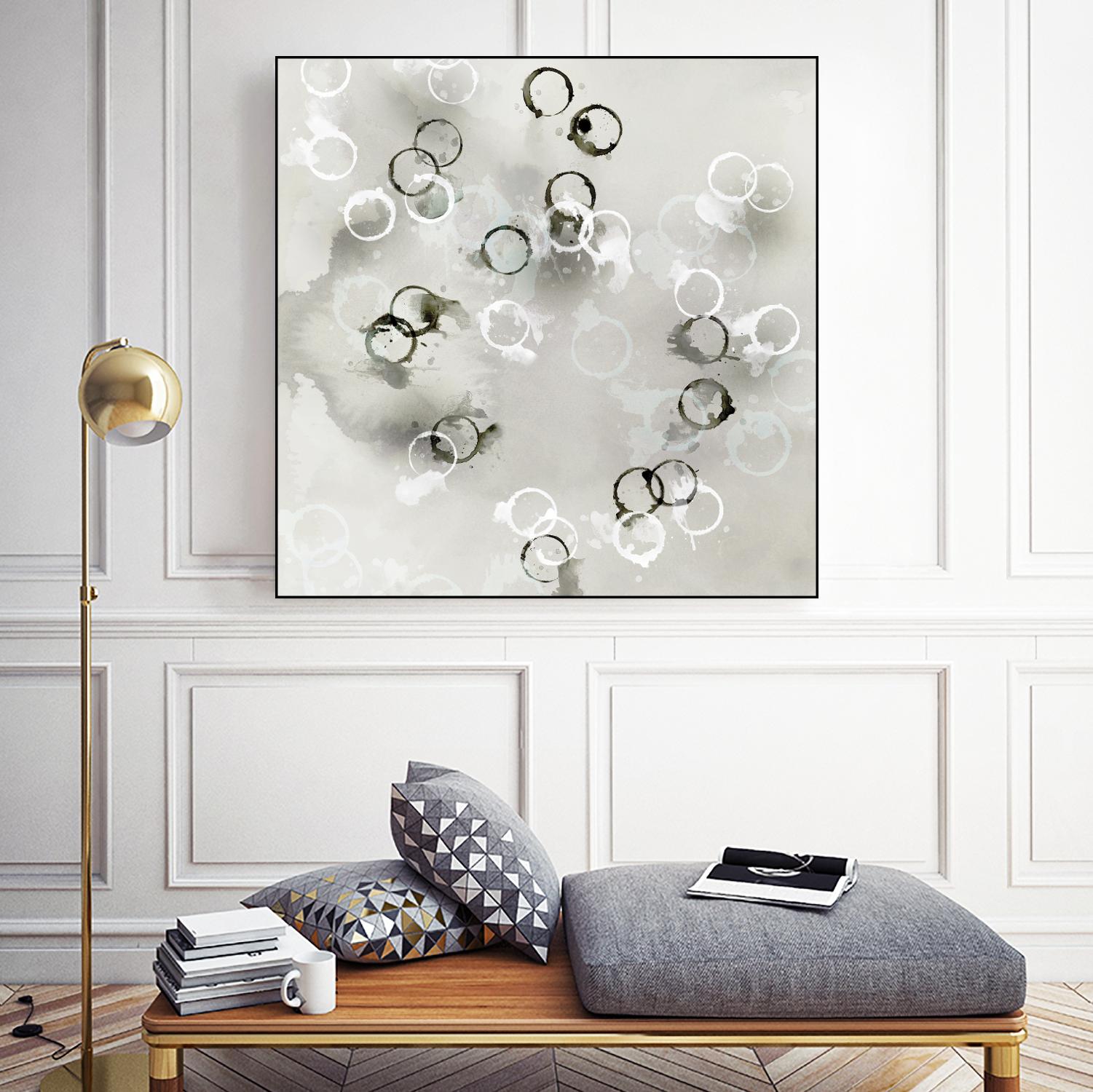 Stains I by PI Studio on GIANT ART - white abstract
