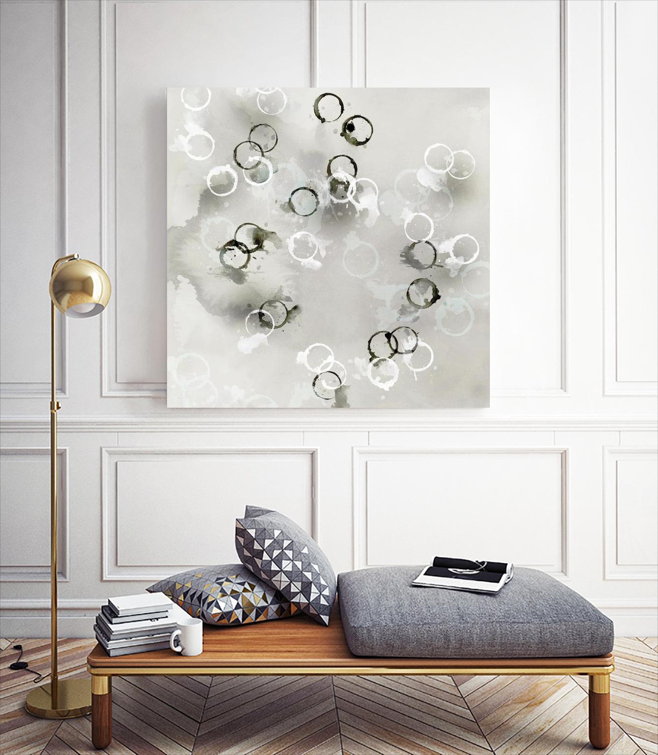 Stains I by PI Studio on GIANT ART - white abstract