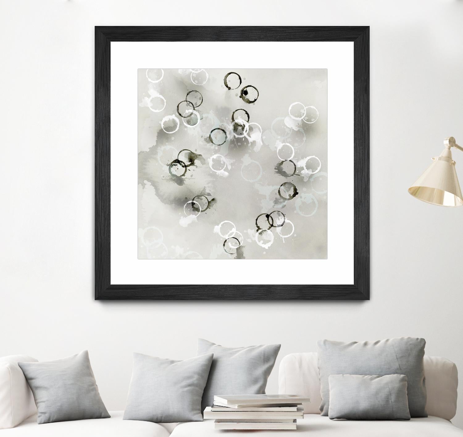 Stains I by PI Studio on GIANT ART - white abstract