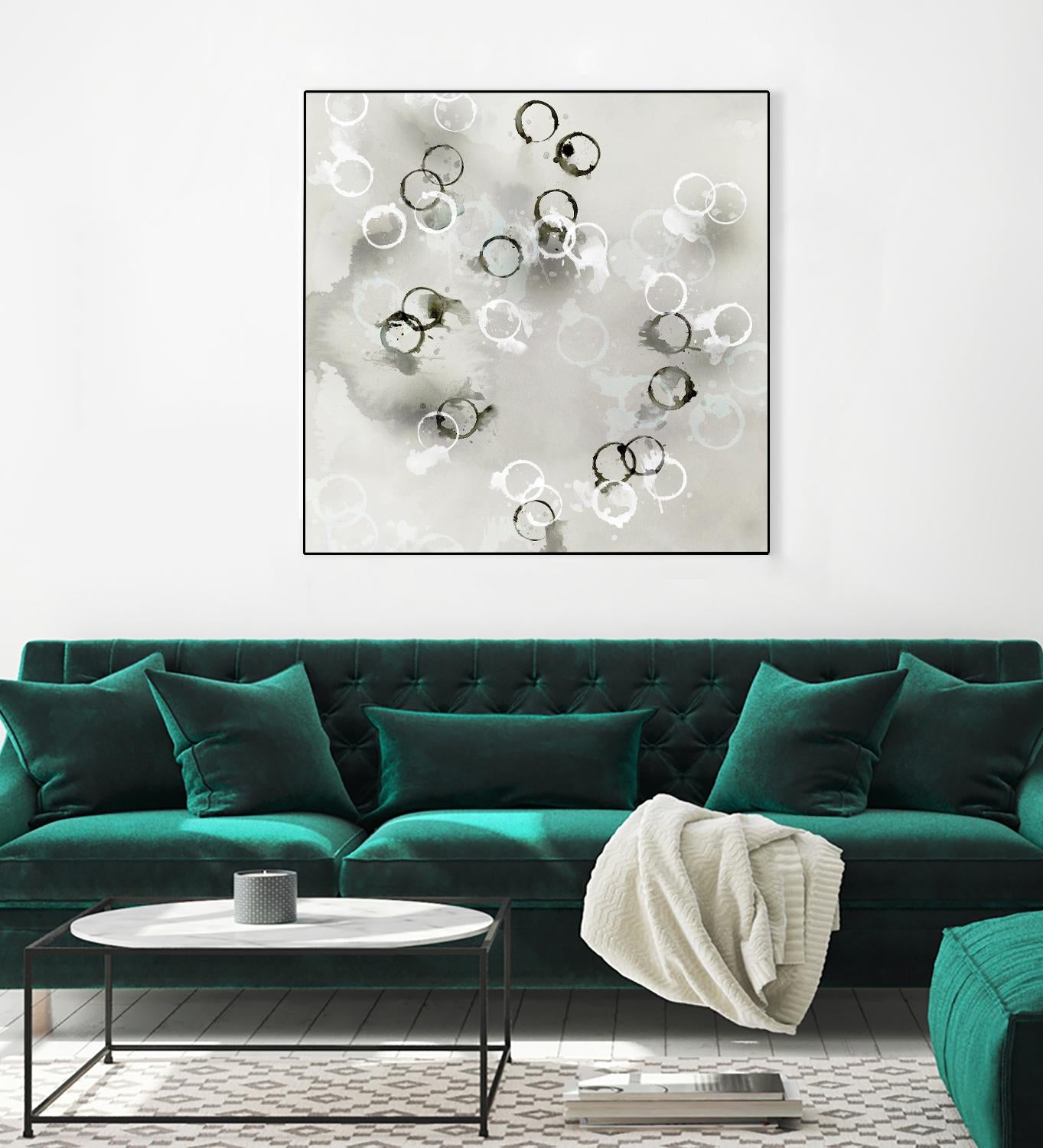 Stains I by PI Studio on GIANT ART - white abstract