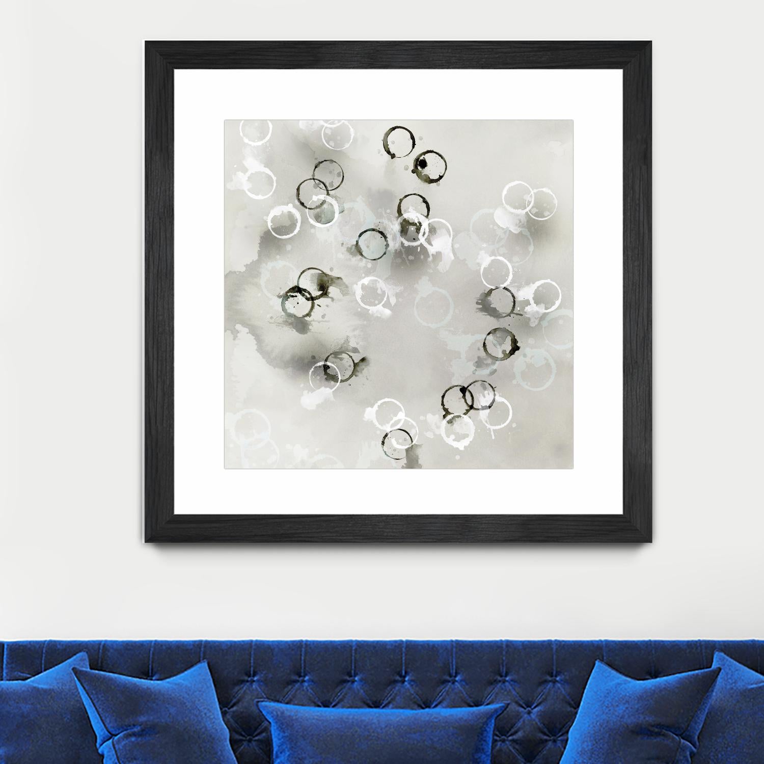 Stains I by PI Studio on GIANT ART - white abstract