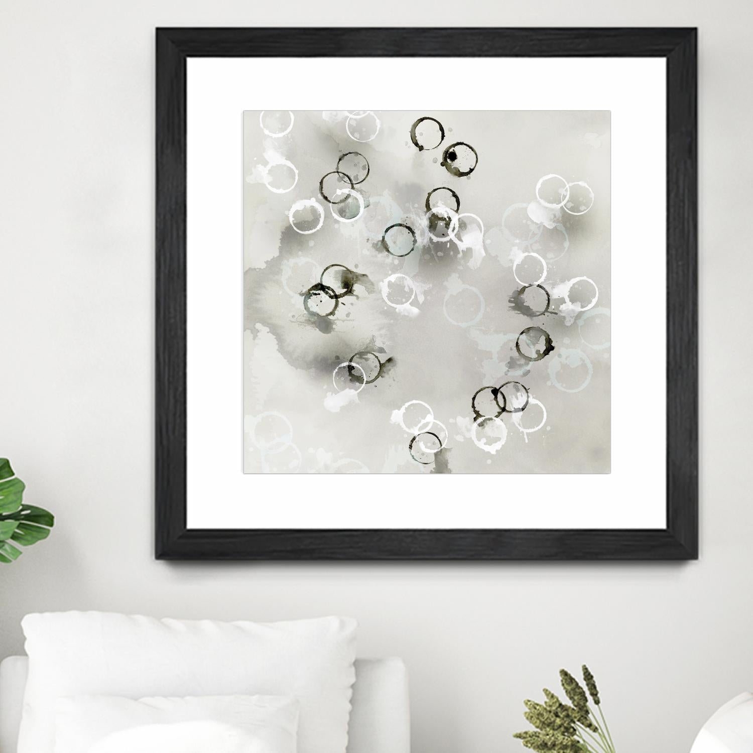 Stains I by PI Studio on GIANT ART - white abstract