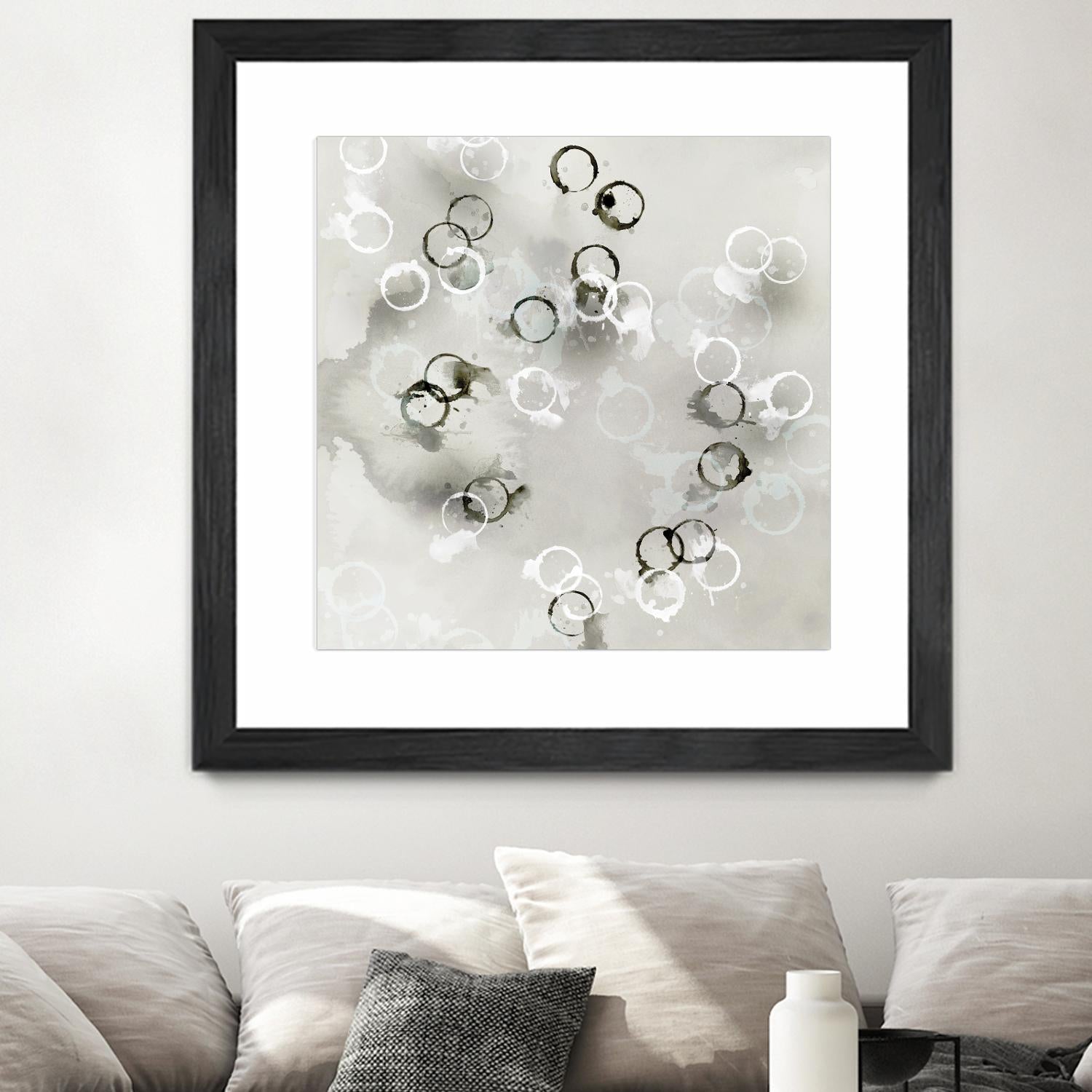 Stains I by PI Studio on GIANT ART - white abstract