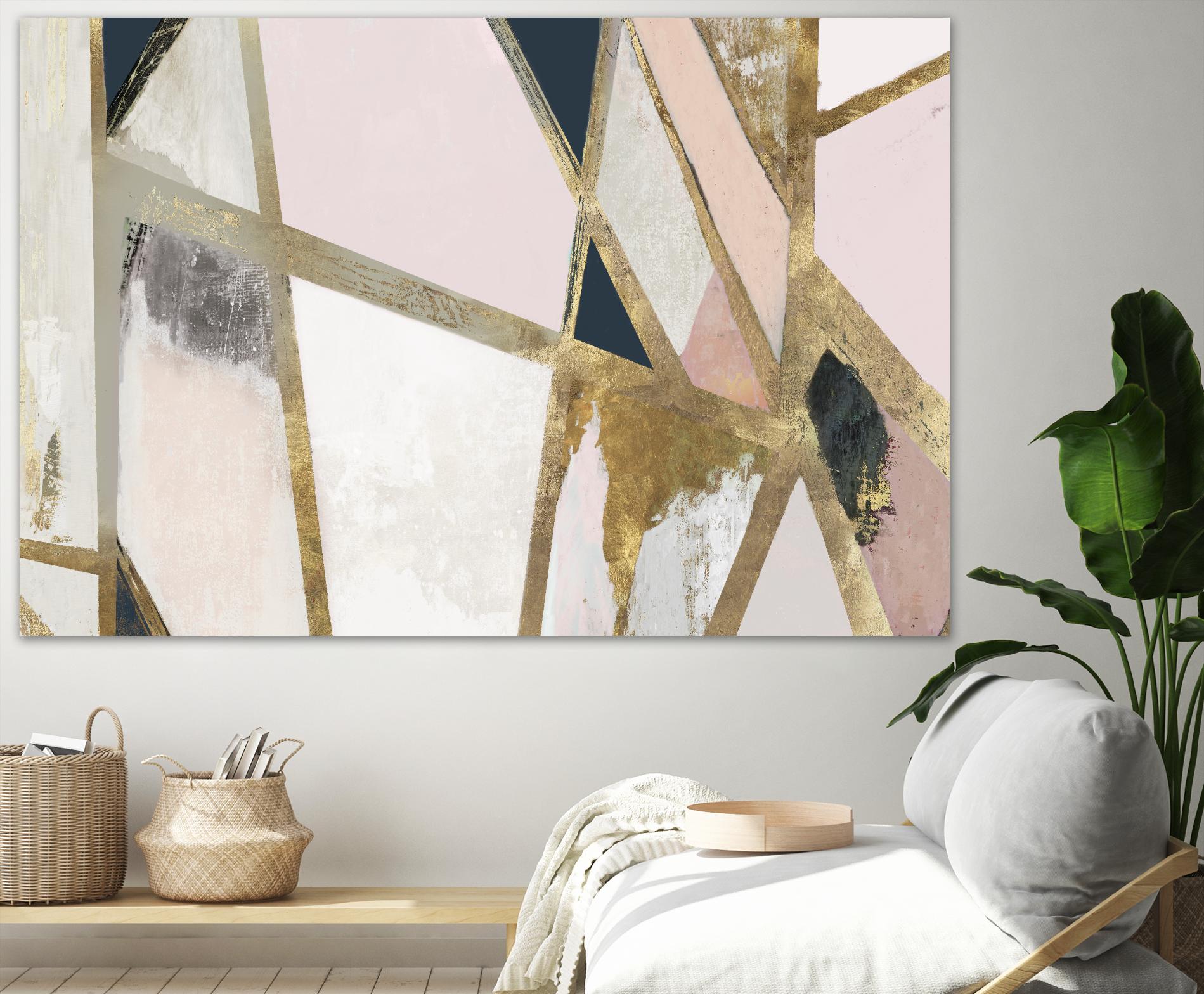 Warm Geometric II Blush Version by PI Studio on GIANT ART - pink abstract