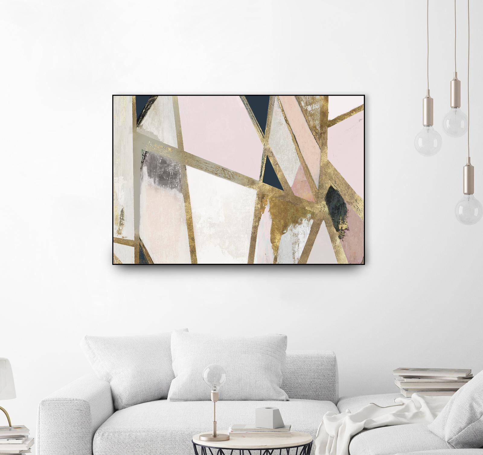 Warm Geometric II Blush Version by PI Studio on GIANT ART - pink abstract