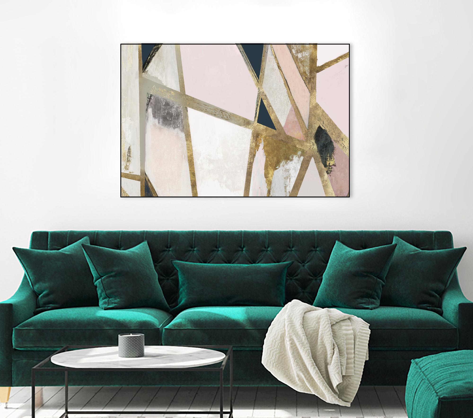 Warm Geometric II Blush Version by PI Studio on GIANT ART - pink abstract